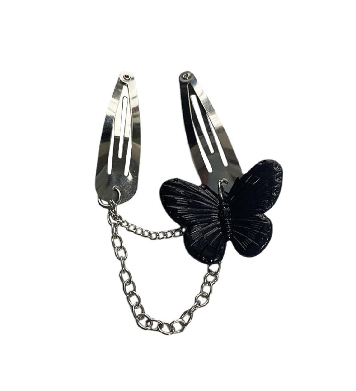 JSGHGDF Hair Clip Bobbys Clip y2kBobby y2kHairpin Butterflys Hair Clip Barrettes y2kHair Clip Y2KHair Black butterfly - Buy Online on SooperMarket.com