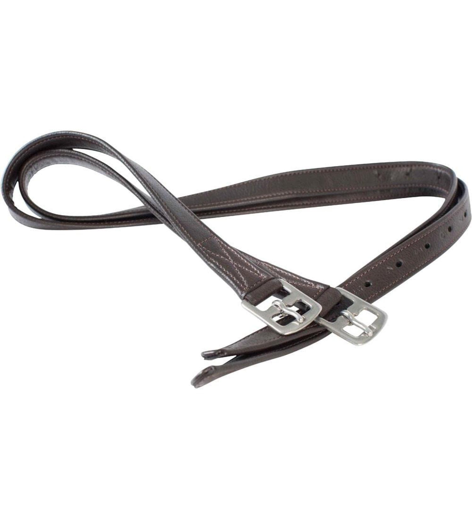 Cameo Equine Anti-Stretch Stirrup Leathers - Suitable for All Disciplines Black 38 Inch