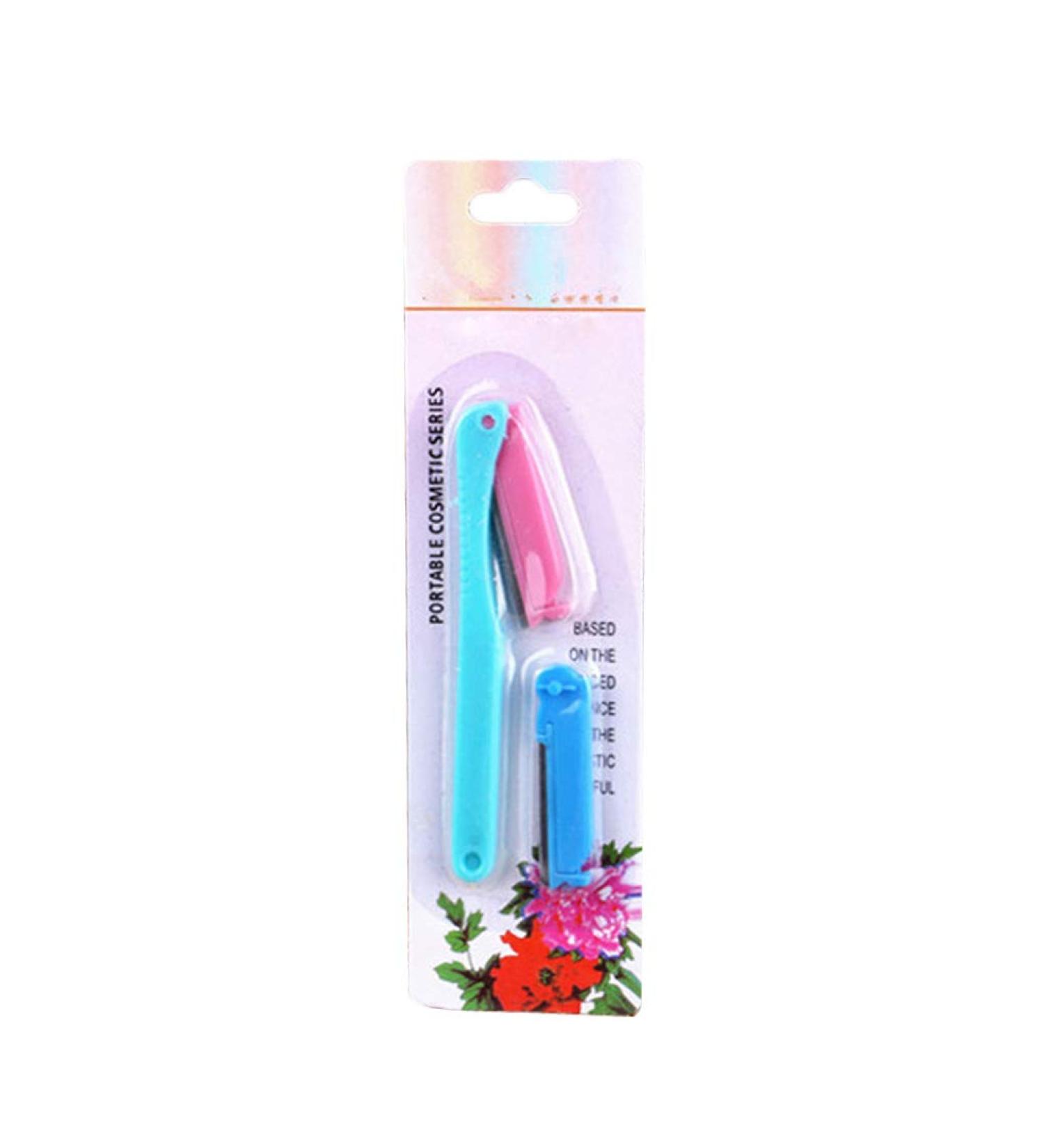 Buy Women Facial Hair Remover & Eyebrow Trimmer - Foldable Replaceable Random Color | Fast International Shipping - Buy Online on SooperMarket.com