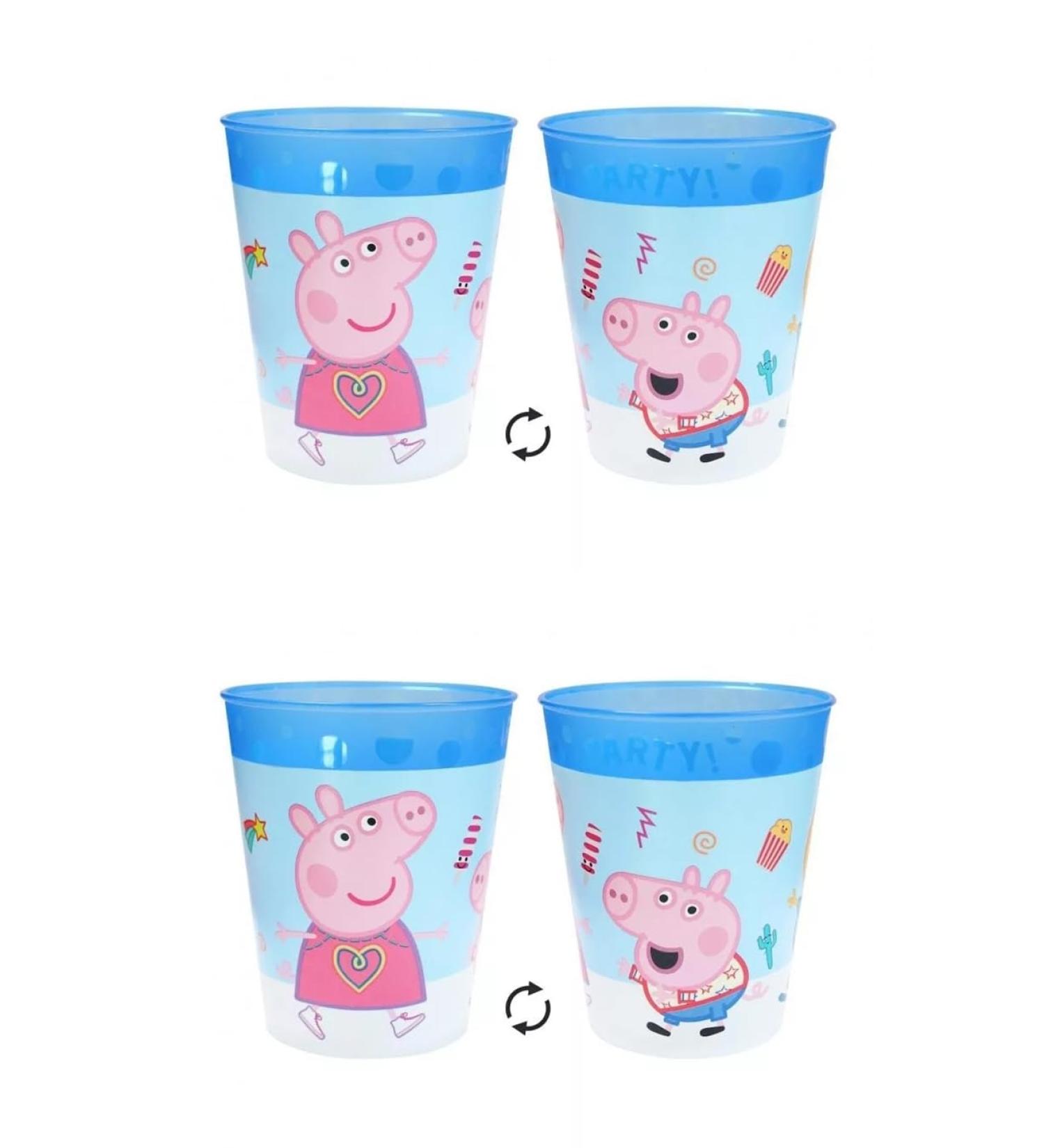 Palleon Peppa Cups for Children - Set of 4 BPA-Free Drinking Cups (250ml) | International Shipping Available - Buy Online on SooperMarket.com