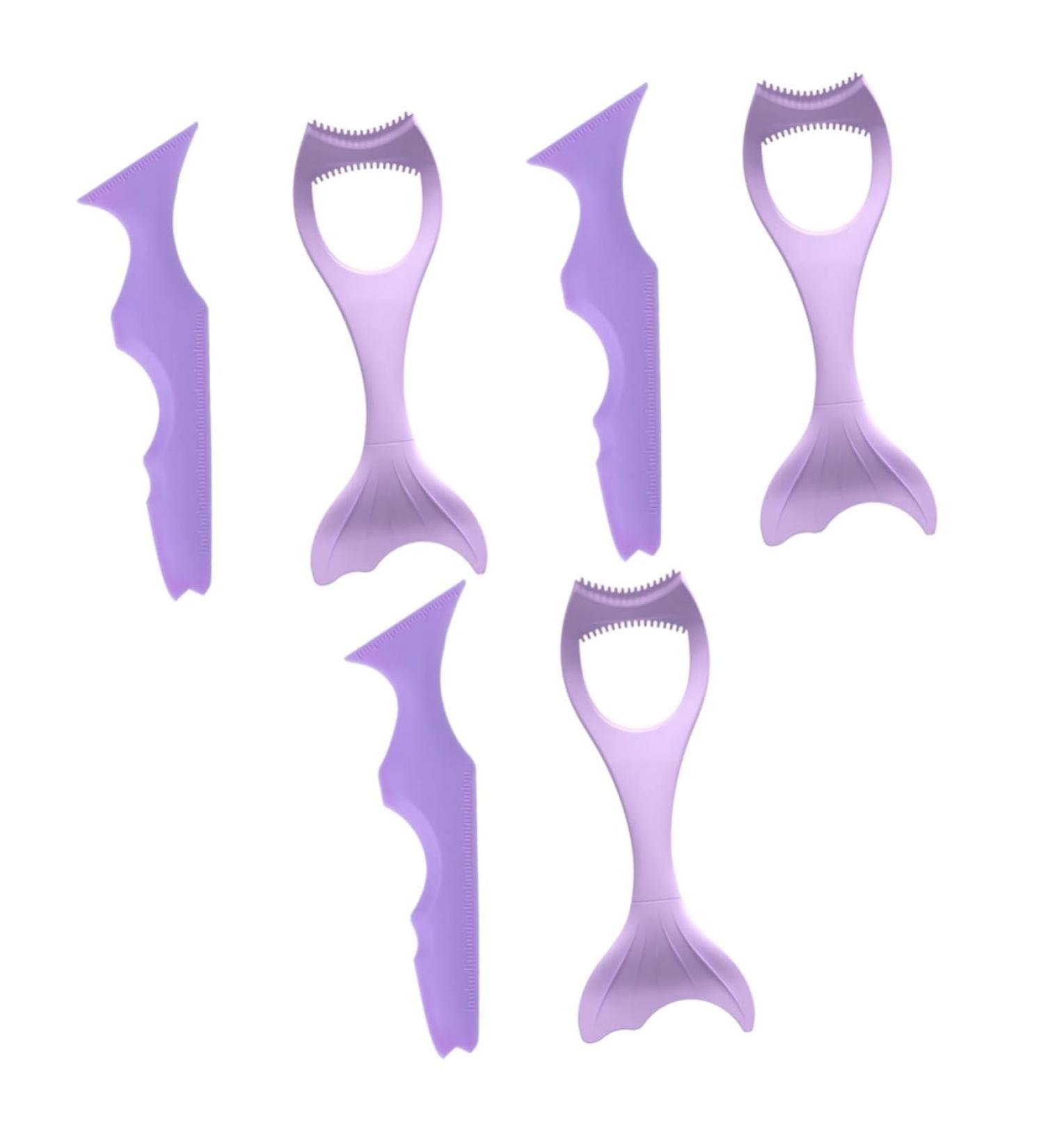 MAGICLULU 6 Pcs Silicone Eyeliner Make up Aid Make up Stencils Makeup Eyeliner Purple Cosmetic - Buy Online on SooperMarket.com