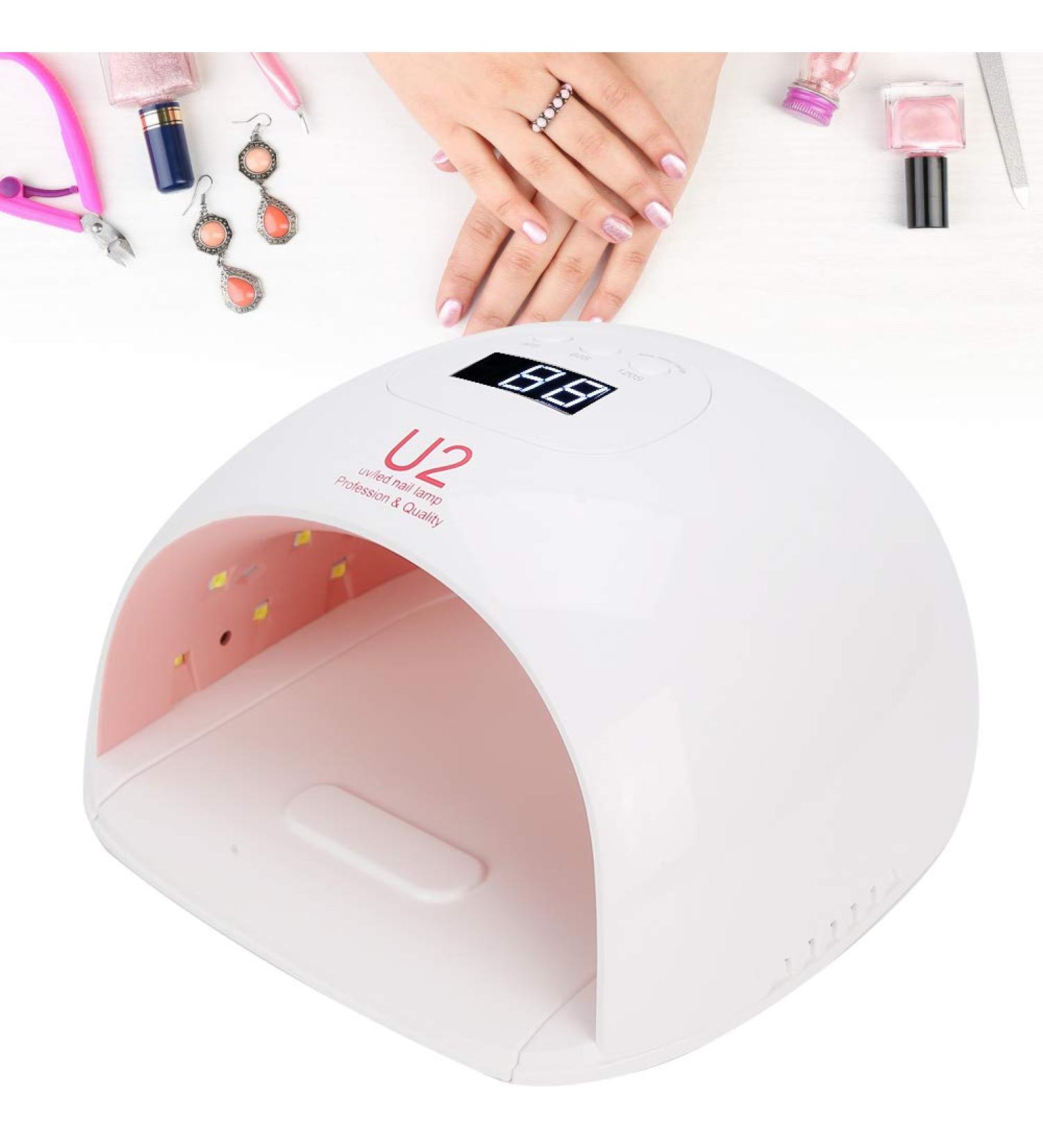 72W Professional Nail Dryer - UV-LED Light for Gel Nail Polish & Manicure | #1 Nail Art Equipment in the UK - Buy Online on SooperMarket.com