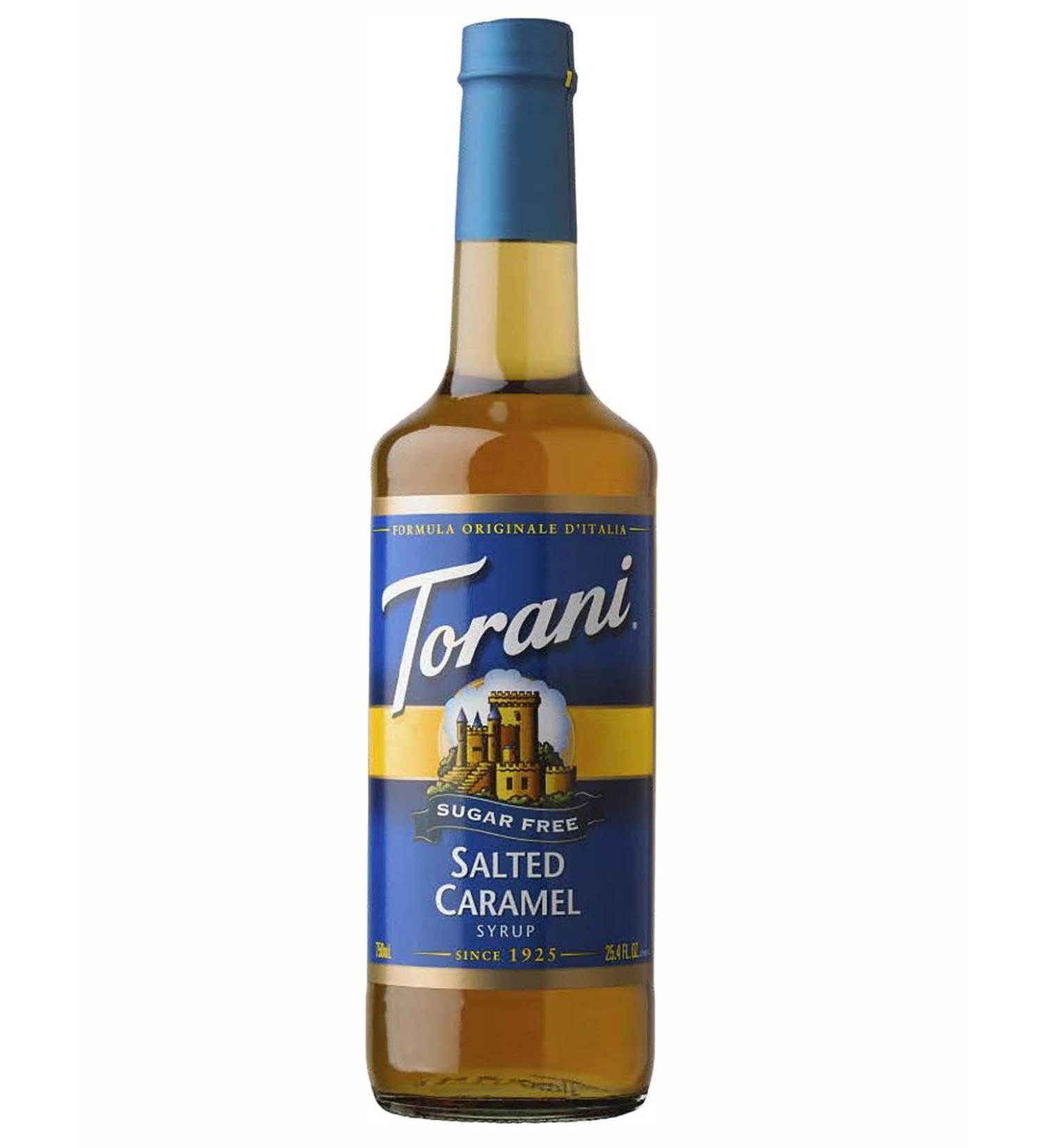 TORANI-SUGAR FREE SALTED CARAMEL SYRUP PET (PLASTIC) BOTTLE 750ML - Buy Online on SooperMarket.com