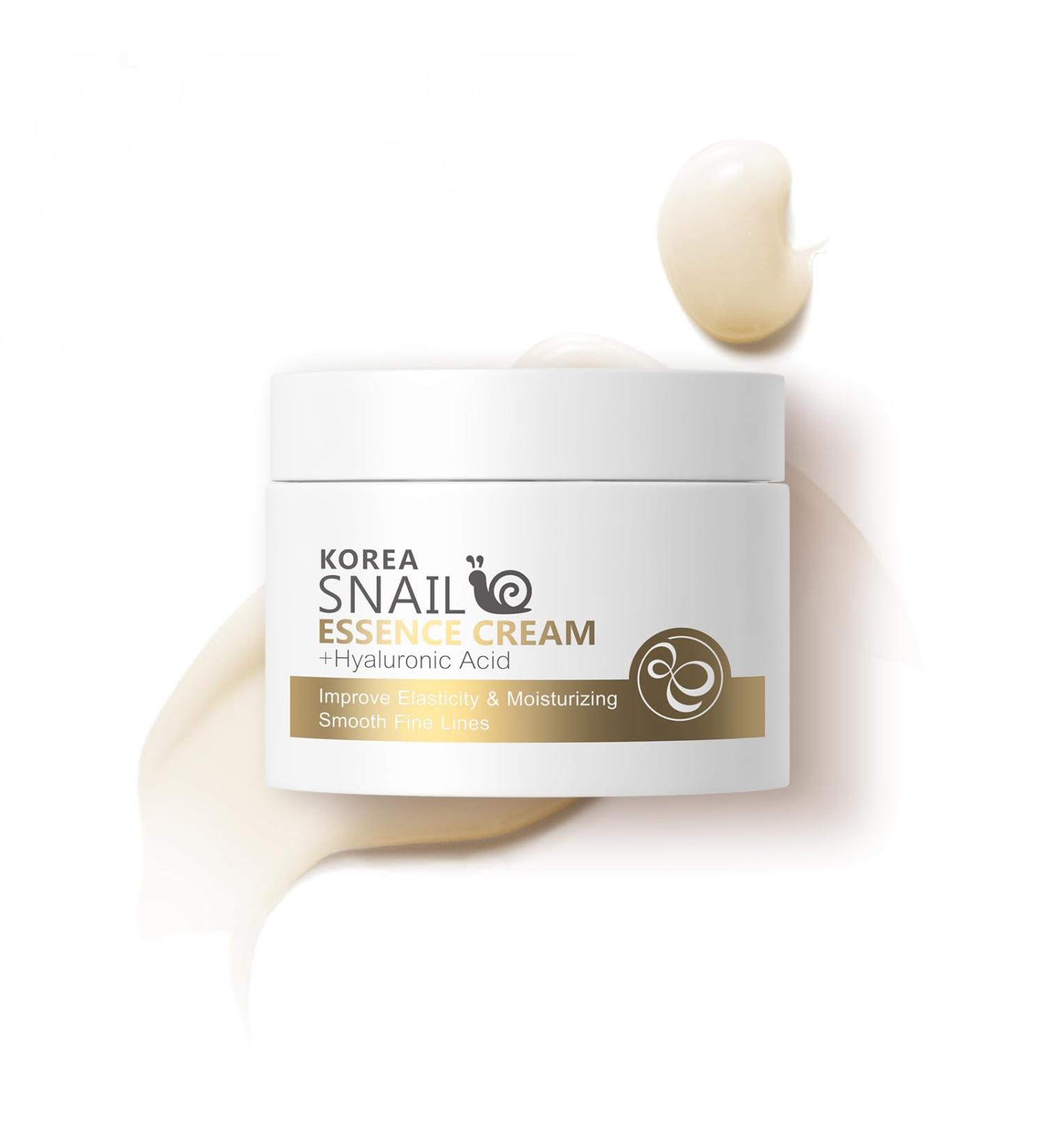 Snail Essence Face Cream - Moisturizing Acne Scar Removal & Nourishing Collagen for Damaged Skin - Buy Online on SooperMarket.com