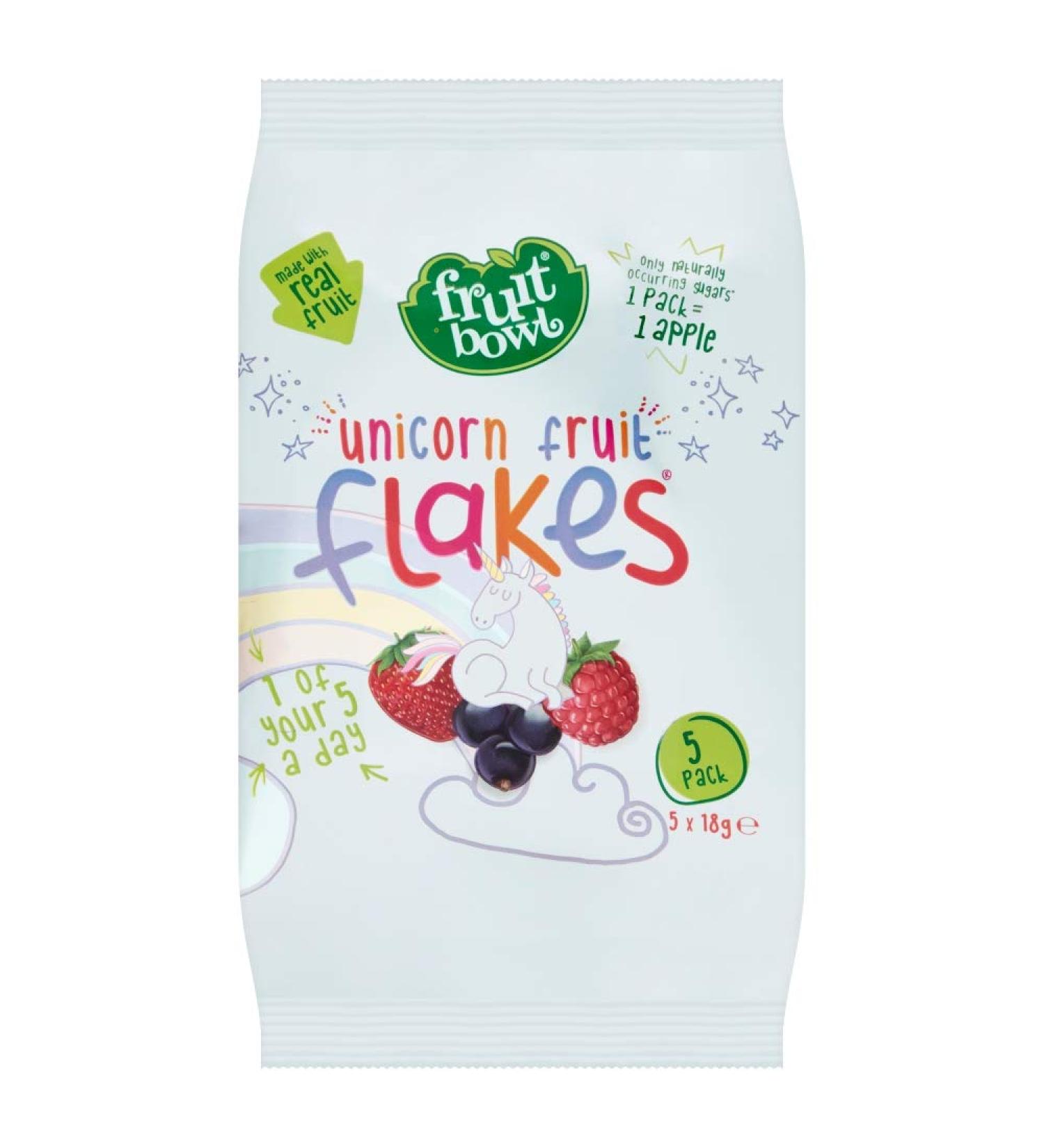 Fruit Bowl Unicorn Fruit Flakes 5 x 18g