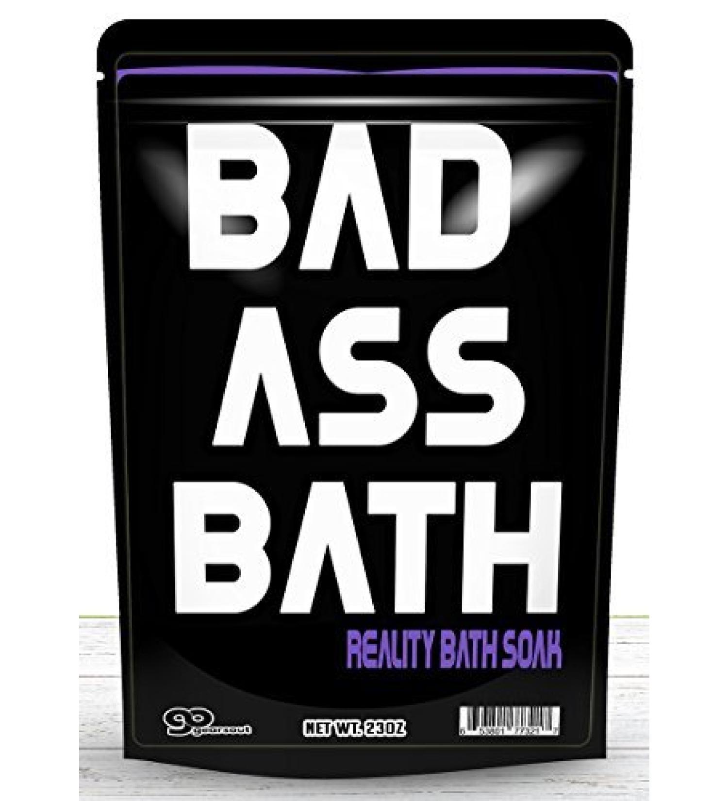 Badass Bath Soak - Purple Bath Salts for Funny Spa Gifts, Men, Women, Stocking Stuffers & White Elephant Gift - Buy Online on SooperMarket.com