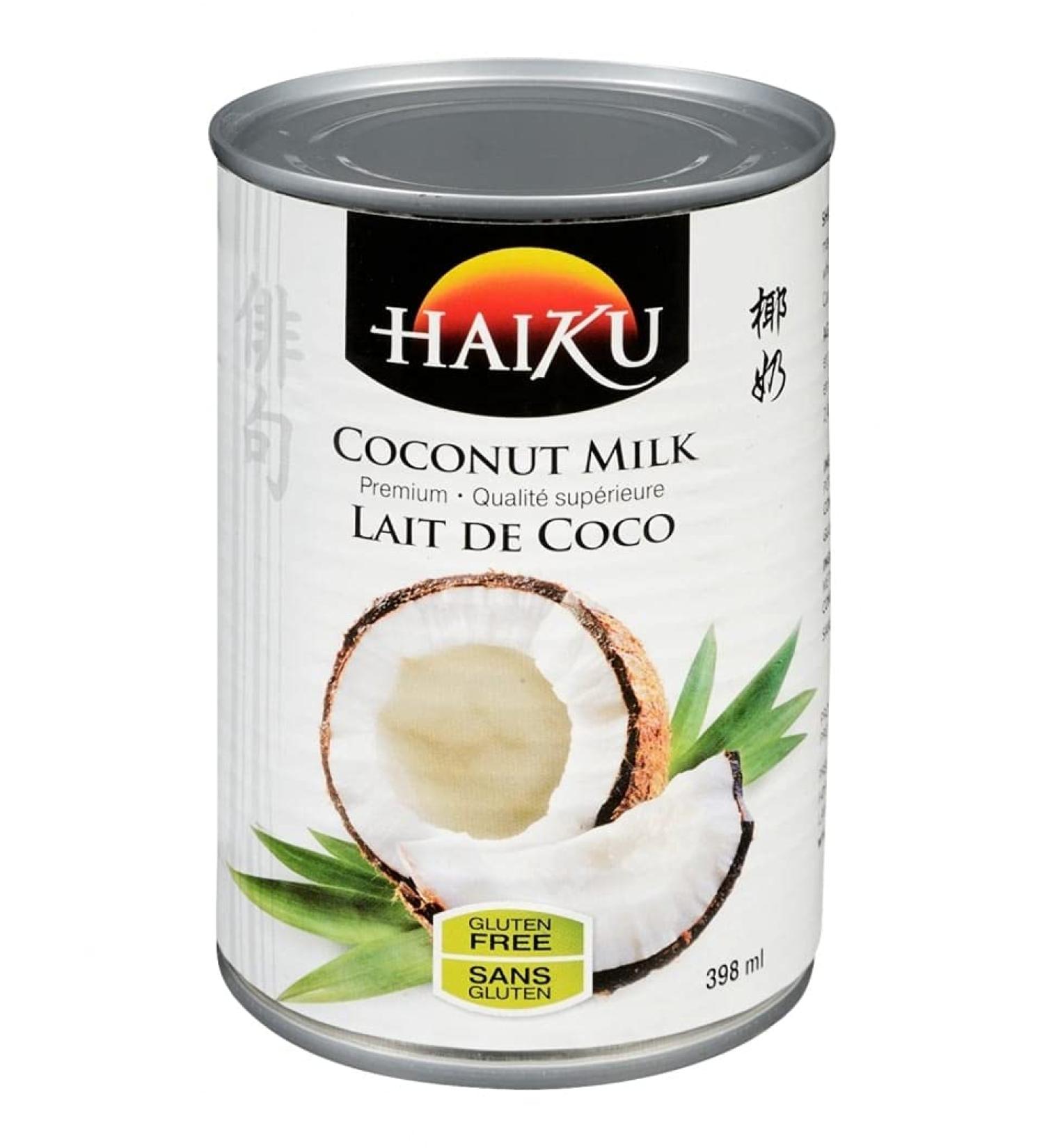 Coconut Milk Haiku Premium Asian Cuisine Great Tasting Add to Your Favourite Dish Dairy Free Gluten Free 398ml 398 ml (Pack of 1) - Buy Online on SooperMarket.com
