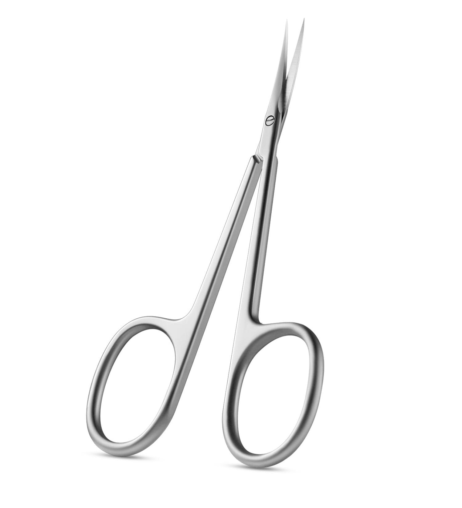 Feryes Precision Curved Nail Shaver - Extra Fine Manicure Scissors for Women - Stainless Steel Nail Trimmers in Gray Silver - Buy Online on SooperMarket.com