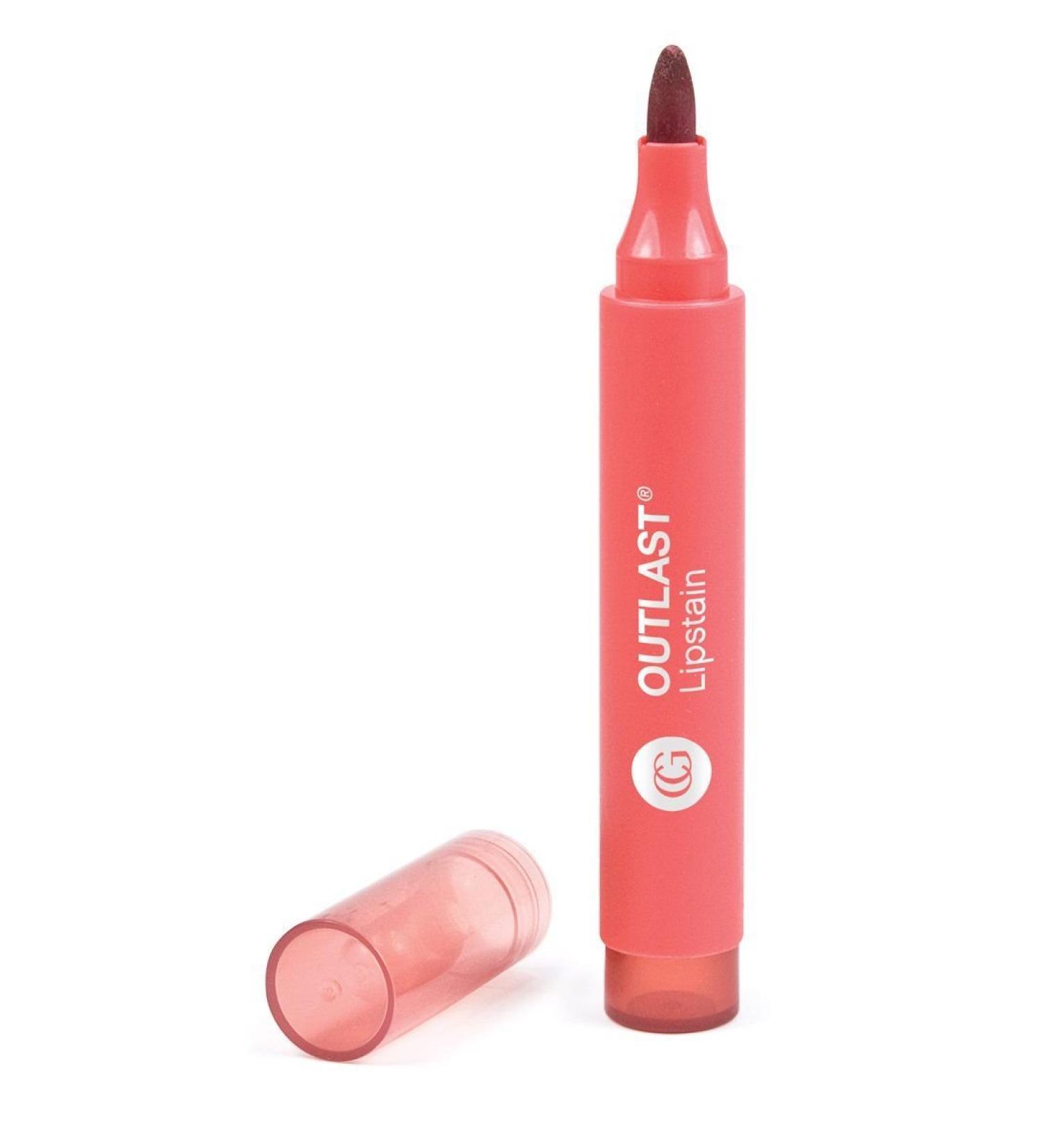 COVERGIRL Outlast Lipstain, Flirty Nude 435, 0.09 Ounce (Packaging May Vary) Water-Based Lip Color with Precision Applicator 0.09 Ounce (Pack of 1) Flirty Nude 435