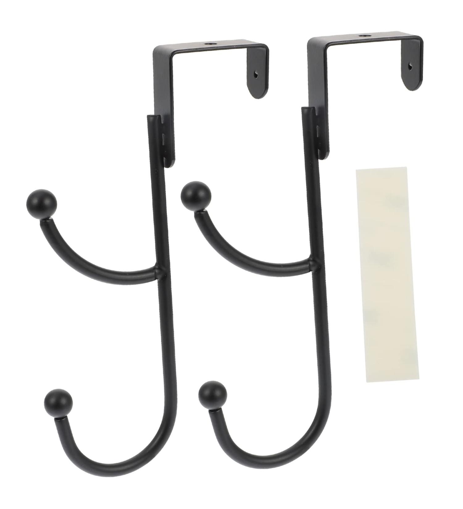 ABOOFAN 2pcs Door Hook Hat Hanger Over Door Clothes Hanger Rack Bathroom Towel Hooks Organizer Ordinary - Buy Online on SooperMarket.com