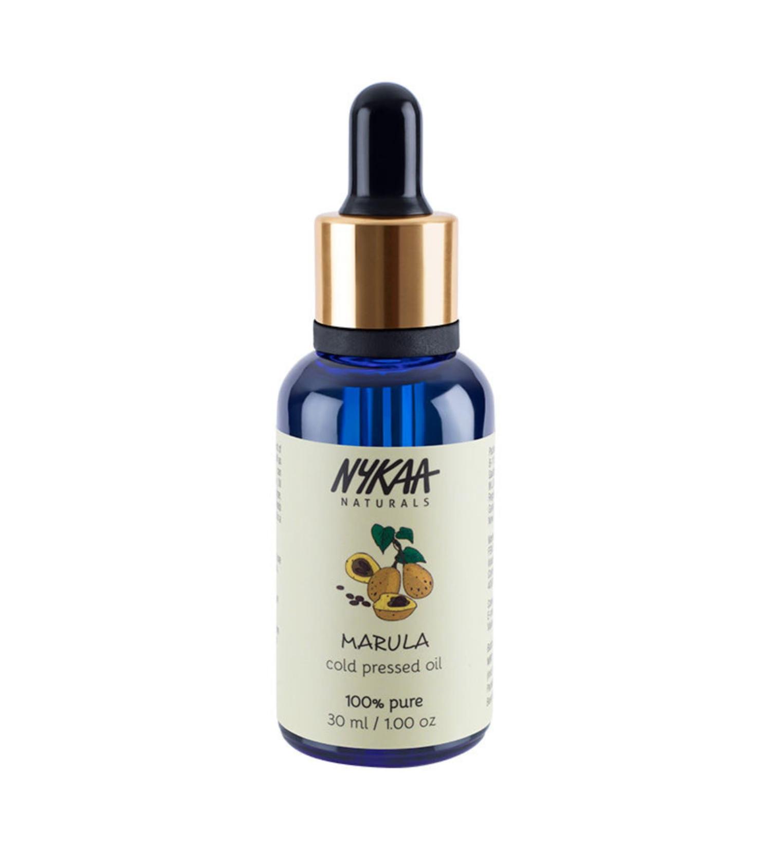 Nykaa Naturals 100% Pure Cold Pressed Marula Oil - Ideal Skincare Face Oil for Dry & Sensitive Skin - 1 oz - Cruelty-Free - Buy Online on SooperMarket.com