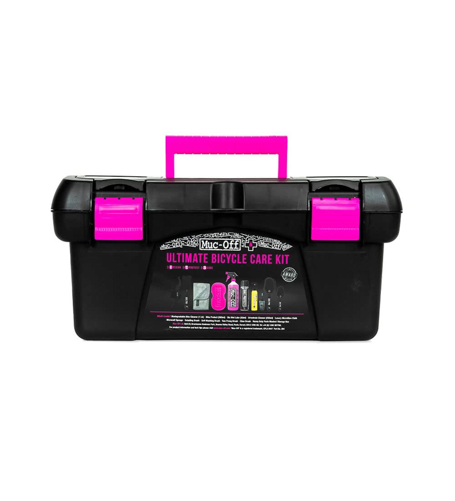 Muc Off Ultimate Bicycle Cleaning Kit - Complete Bike Care Kit with Cleaner, Protectant, Lube, and Brushes - Buy Online on SooperMarket.com