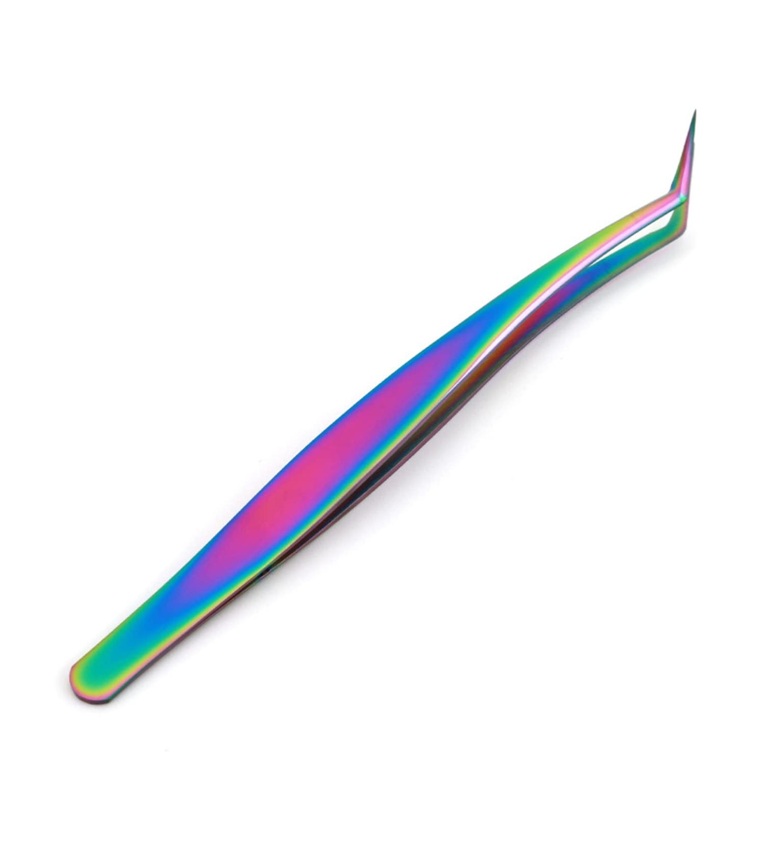 Verdant Touch Curved Tip Tweezers Curved Tip Eyelashes Extension Tweezer Alloy False Eyelashes Applicator Tool - Buy Online on SooperMarket.com