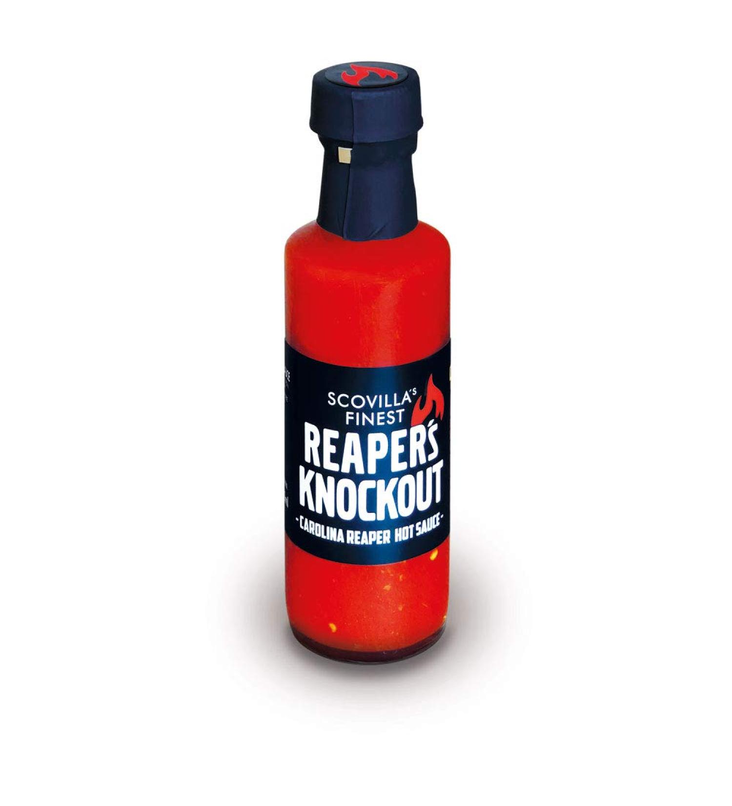 Scovilla's Reaper's Knockout 100ml - Extreme Hot Sauce with Carolina Reaper | All-Natural Ingredients | International Shipping - Buy Online on SooperMarket.com