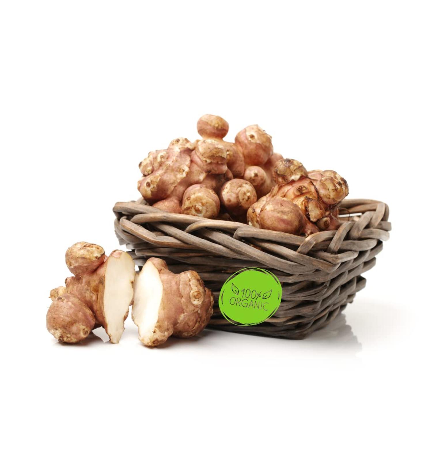 Fresh Organic Jerusalem Artichoke Tubers - 500g | Organic Certified & International Shipping - Buy Online on SooperMarket.com