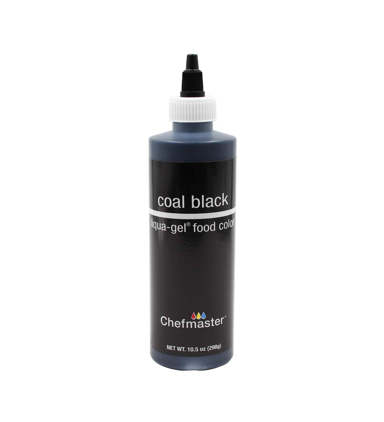 U.S. Cake Supply 10.5-Ounce Liqua-Gel Food Coloring in Coal Black - Vibrant Cake Coloring for Baking - 10.5oz - Buy Online on SooperMarket.com