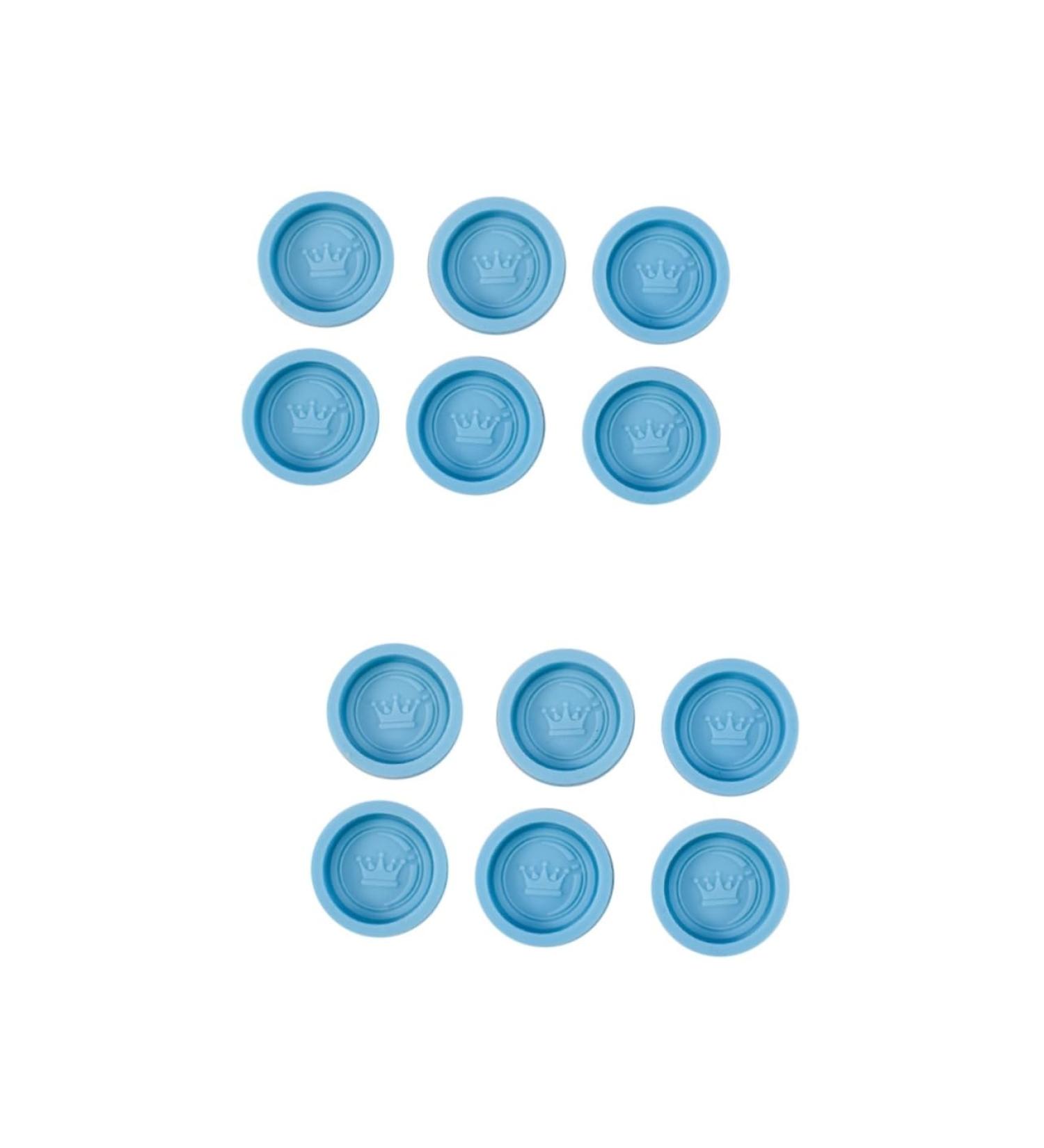 12 Pcs Mold Silicone Cupcake Small Stainless Steel Bowls International Chess Doll Bath Tub Silicone Baking Silicone Chess Moulds Baking Fondant Fudge Baking Tools Silica Gel 3.5X3.5X0.8CMx2pcs Bluex2pcs - Buy Online on SooperMarket.com
