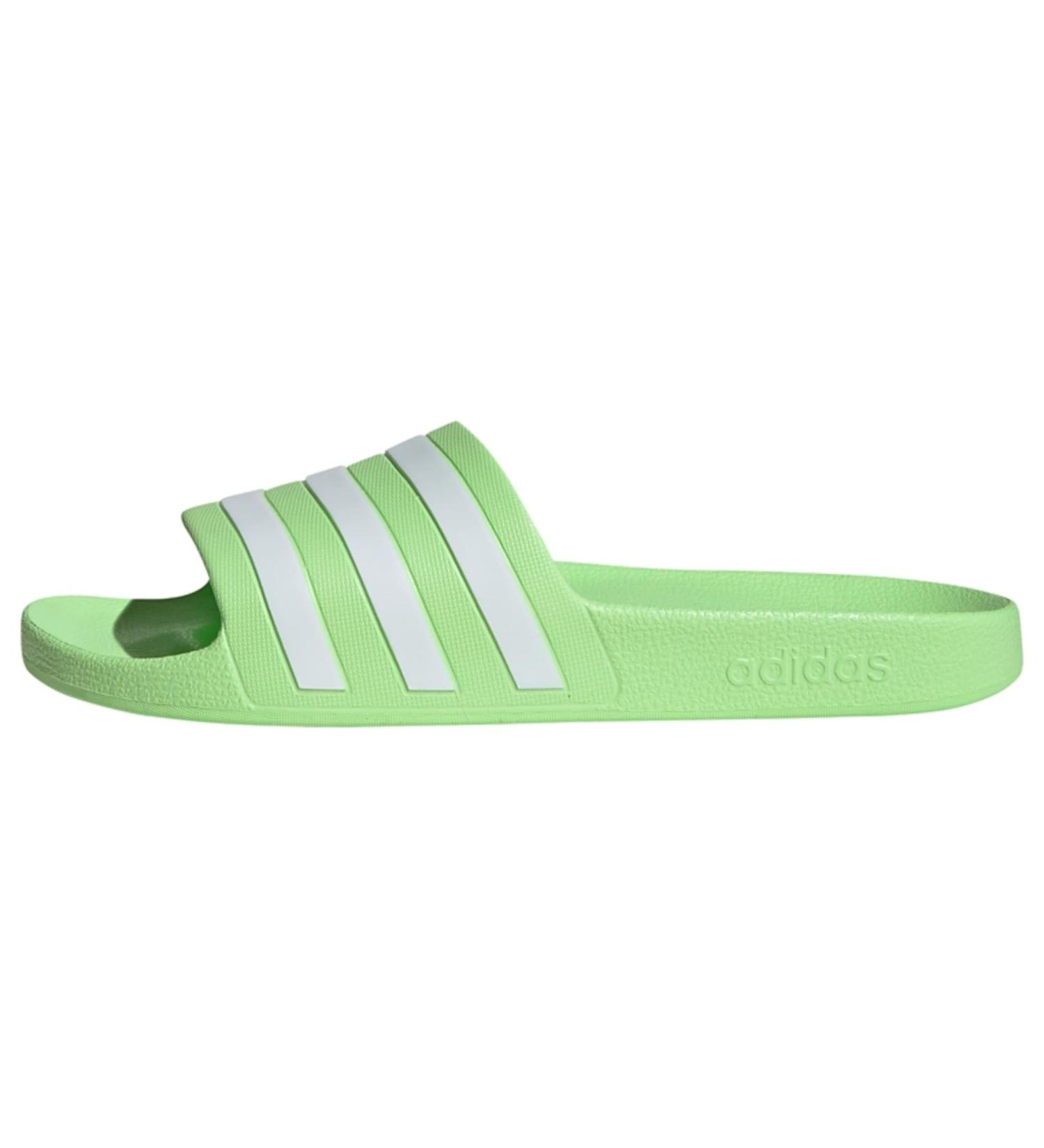 Buy adidas Unisex Adilette Aqua Slippers 43 1/3 EU - Green Spark Cloud White | International Shipping Available - Buy Online on SooperMarket.com