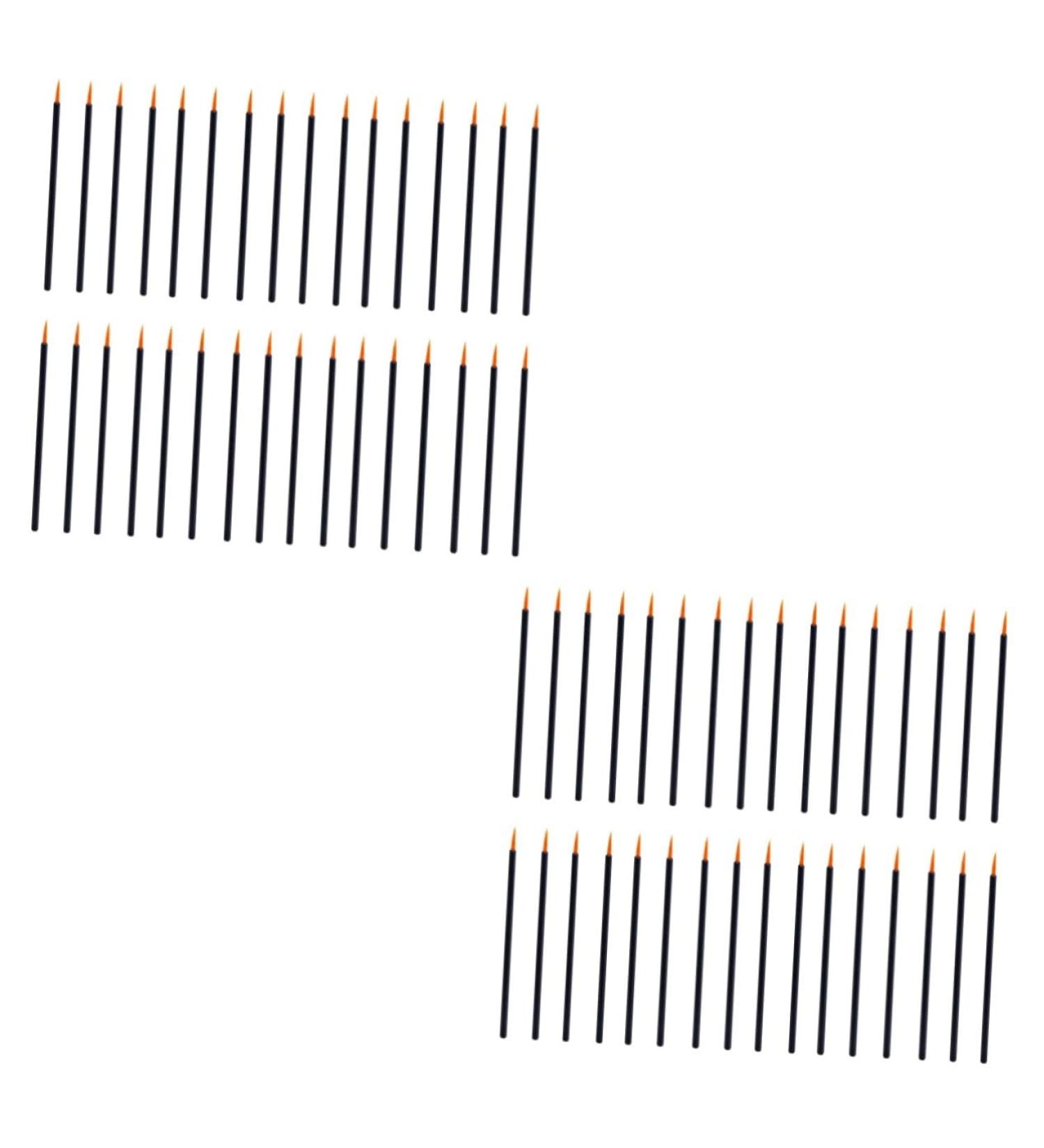 Healeved 200 pcs Makeup Point Disposable Cosmetic Lip Applicator Tool Gloss Fine Eyeliner Wands Brush - Buy Online on SooperMarket.com