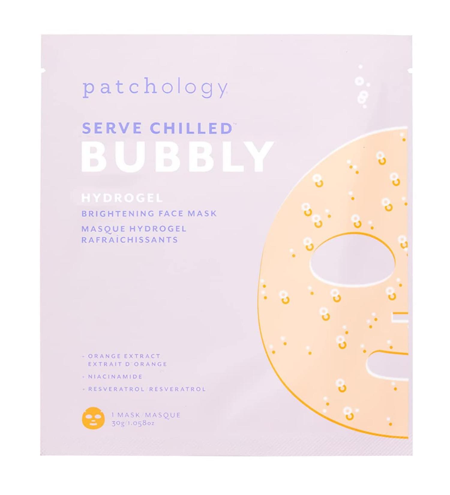 Patchology Brightening Gel Face Mask with Resveratrol and Niacinamide Bubbly - Hydrogel Face Mask - Buy Online on SooperMarket.com