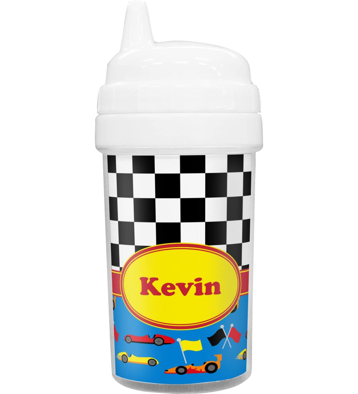 RNK Shops Racing Car Toddler Sippy Cup (Personalized)