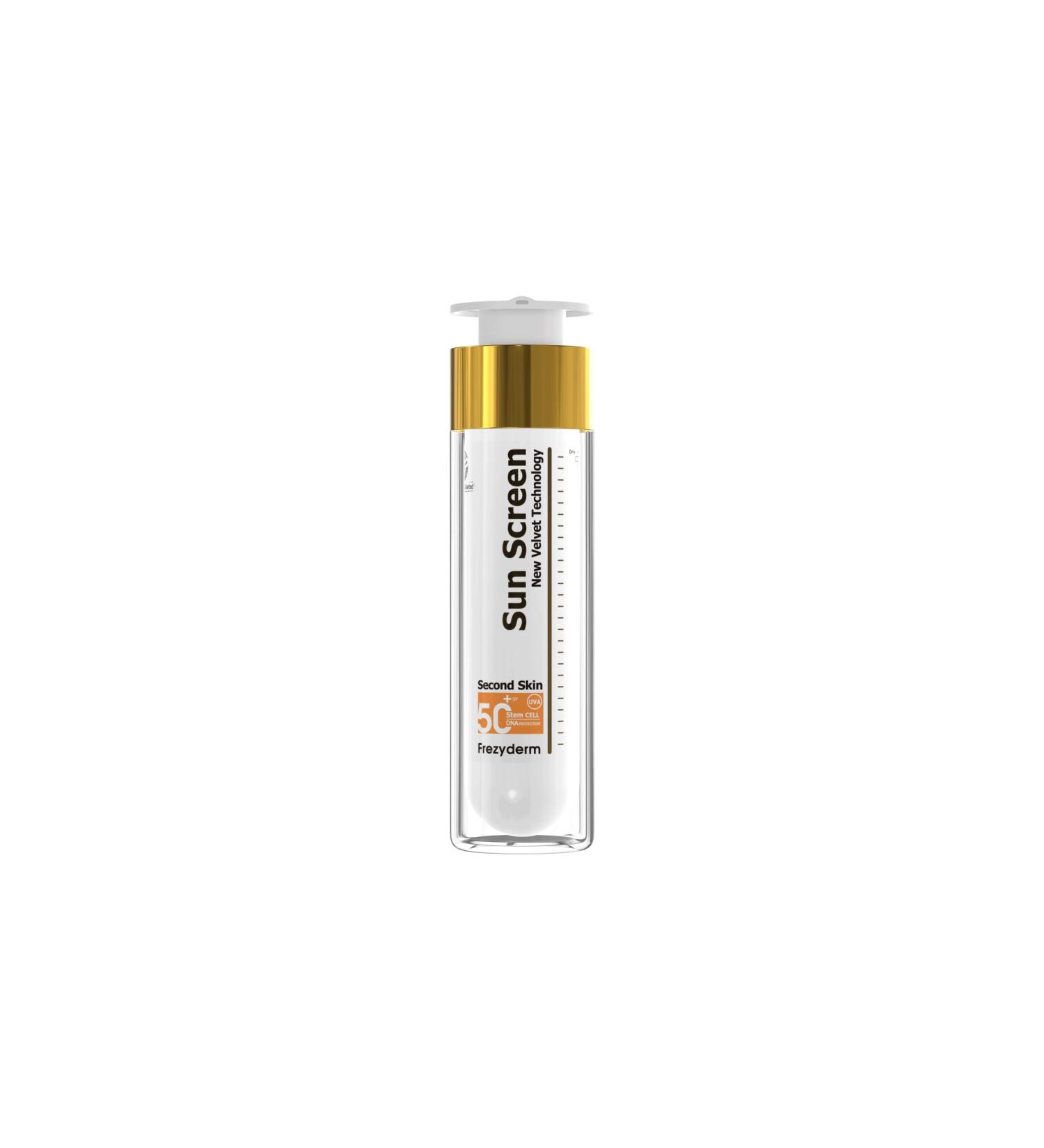 FrezyDerm Sun Screen Velvet SPF50+ - Second Skin Technology for Face | No Color - Buy Online on SooperMarket.com