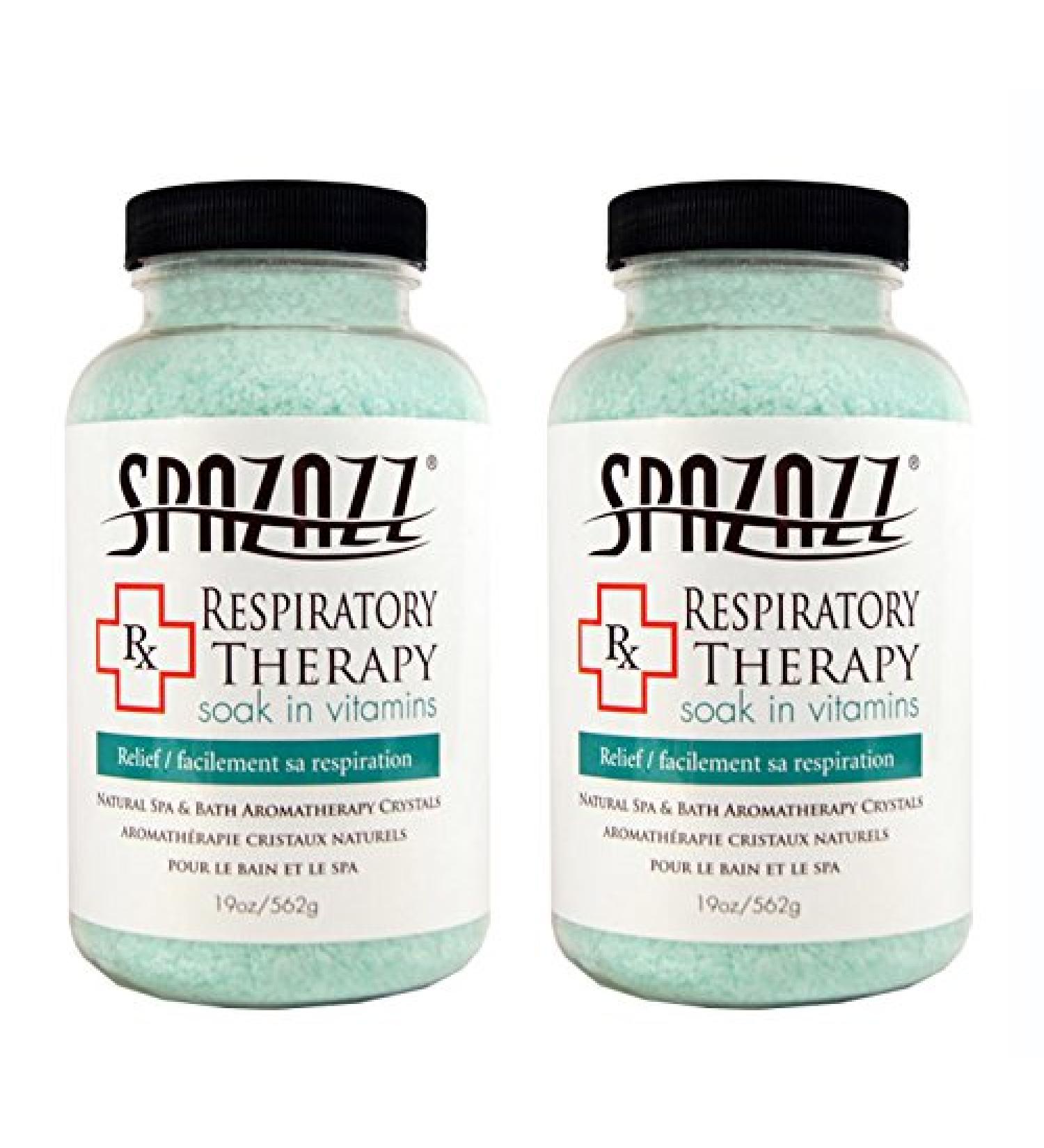 Spazazz Aromatherapy Spa and Bath Crystals -Therapy (2 Pack) (Respiratory Therapy - 2pk)