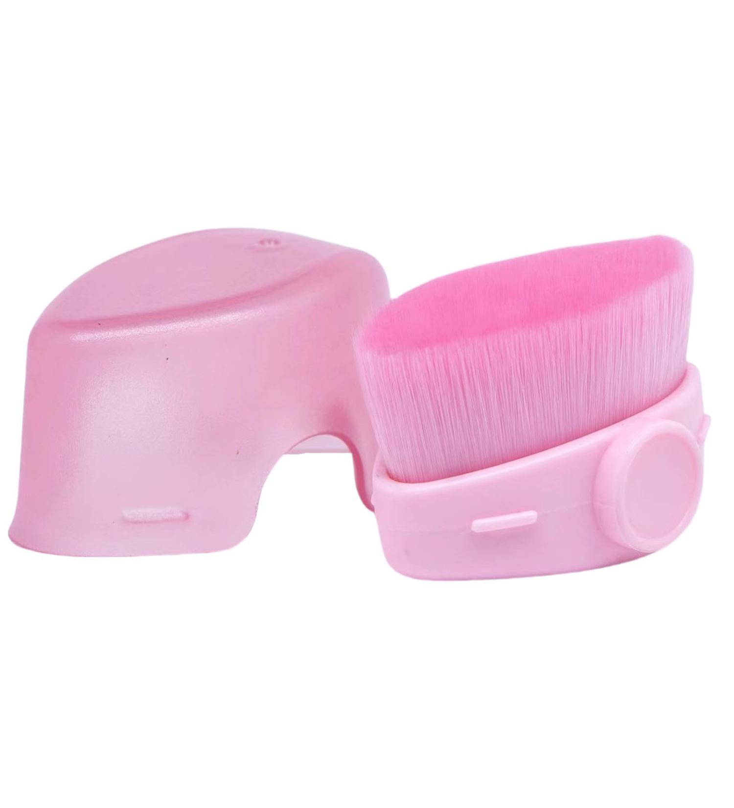Sunscreen Brush | Foundation Brush for Sunscreen Precise Control - Quick-Drying Fiber Bristles Cosmetic Brushes for Liquid Foundation Contour Pink - Buy Online on SooperMarket.com