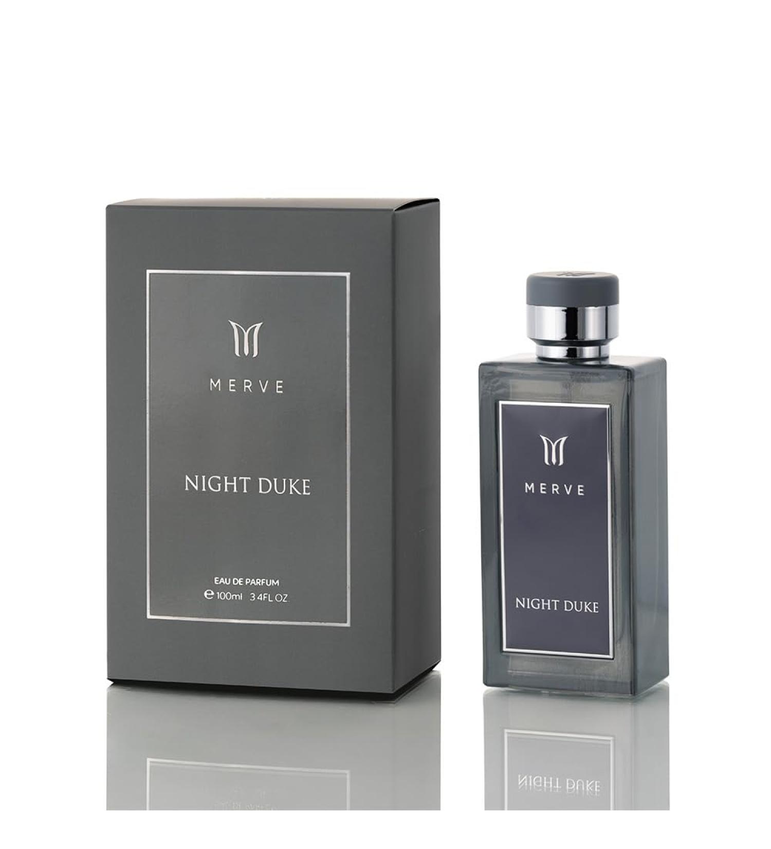 Merve Night Duke Premium Long Lasting Fragrance Luxury Scent For Men | Citrus Musk Amber - Buy Online on SooperMarket.com