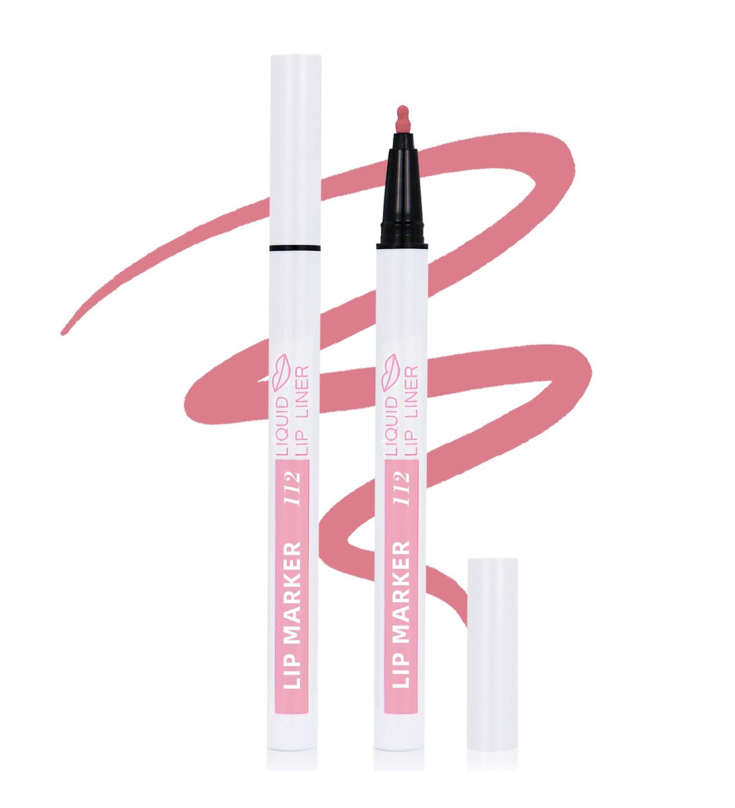 Buy Long Lasting Matte Natural Nude Pink Lip Stain Marker - Hydrating Lip Liner & Tint Pen Quick Dry & Smudge Proof | International Shipping Available - Buy Online on SooperMarket.com
