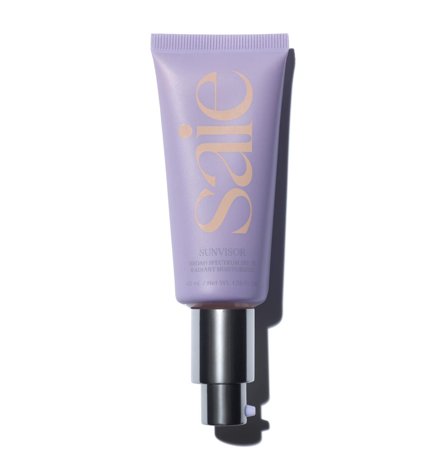 Saie Sunvisor SPF 35 - Broad Spectrum Mineral Sunscreen Moisturizer with Zinc Oxide Hyaluronic Acid & Vitamin C for Hydrating Radiant Skin - 1.35 fl oz - Buy Online on SooperMarket.com