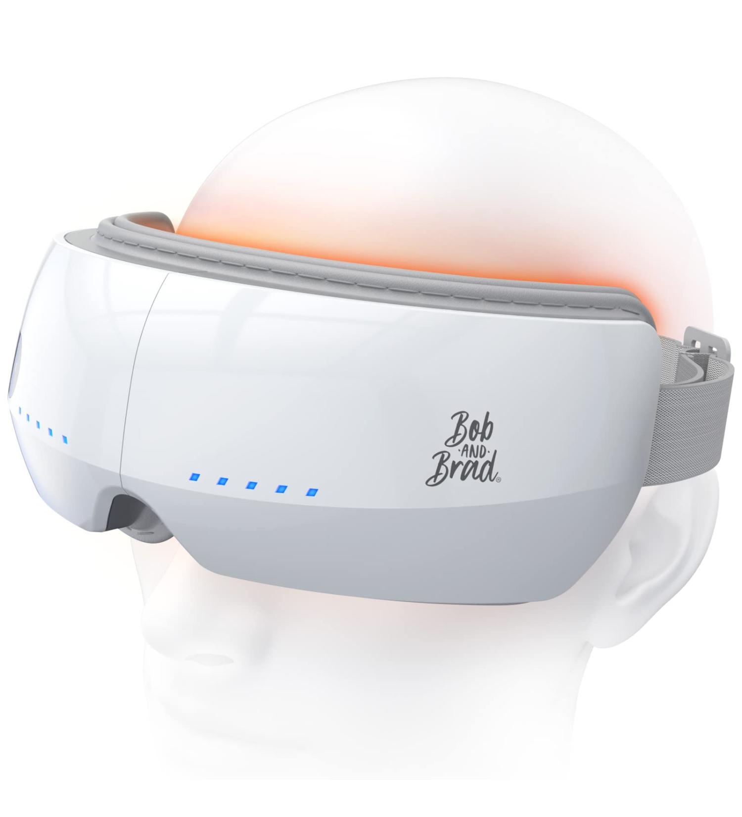 BOB AND BRAD Eye Massager with Heat - Upgrade Smart Eye Mask for Migraines & Relaxation | Rechargeable, White Noise Music, Improve Sleep | Gifts for Women, Men - Buy Online on SooperMarket.com