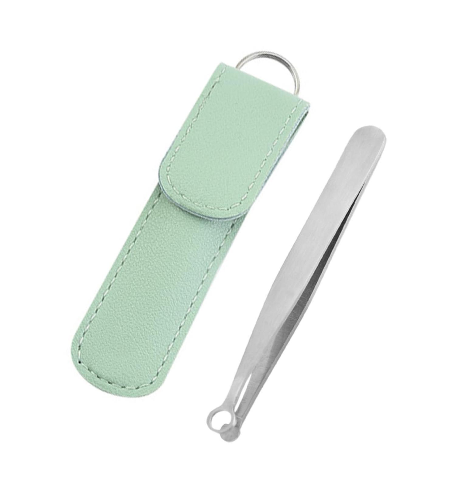 NOLITOY Stainless Steel Nose Hair Clip & Trimmer - Precision Slant Tweezer & Trimming Tool for Small Nose Hair - Portable & Durable - 9.9x1cm Green - Buy Online on SooperMarket.com