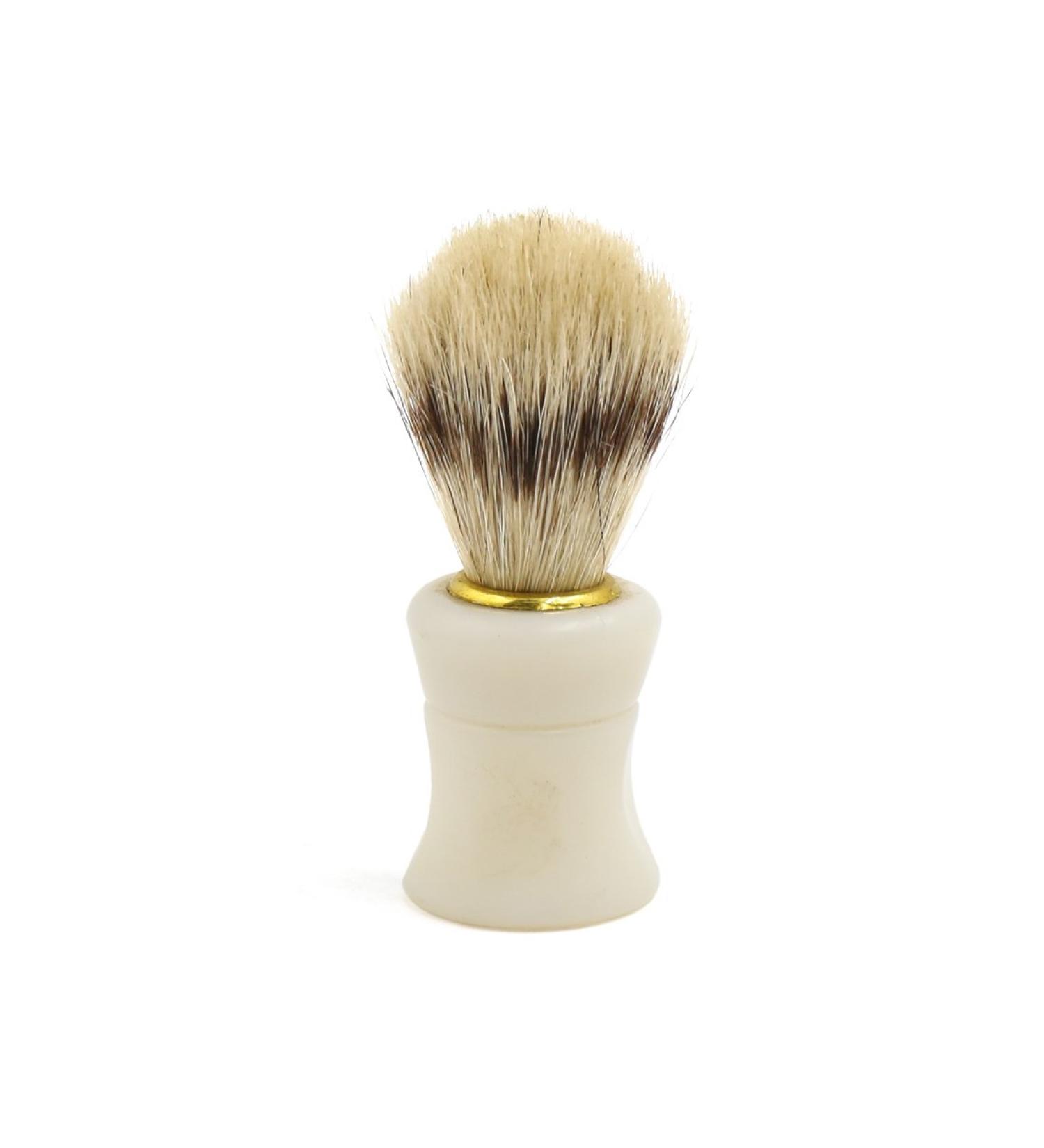 Ruilogod jade white bristle barber shop shaving brush male facial beard cleaning tool