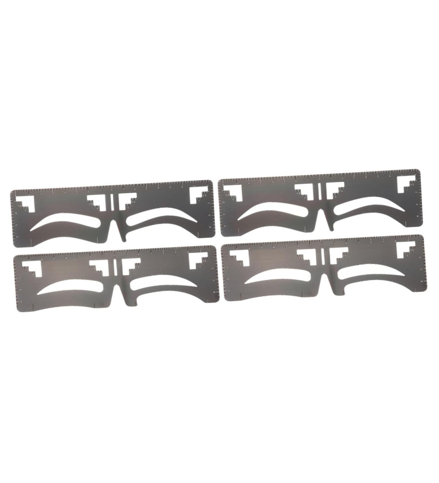 Beavorty 4 Pcs Eyebrow Ruler Makeup Tools Ink Stamp Brow Mapping Eyebrow Shaping Stencil Card Balance - Buy Online on SooperMarket.com