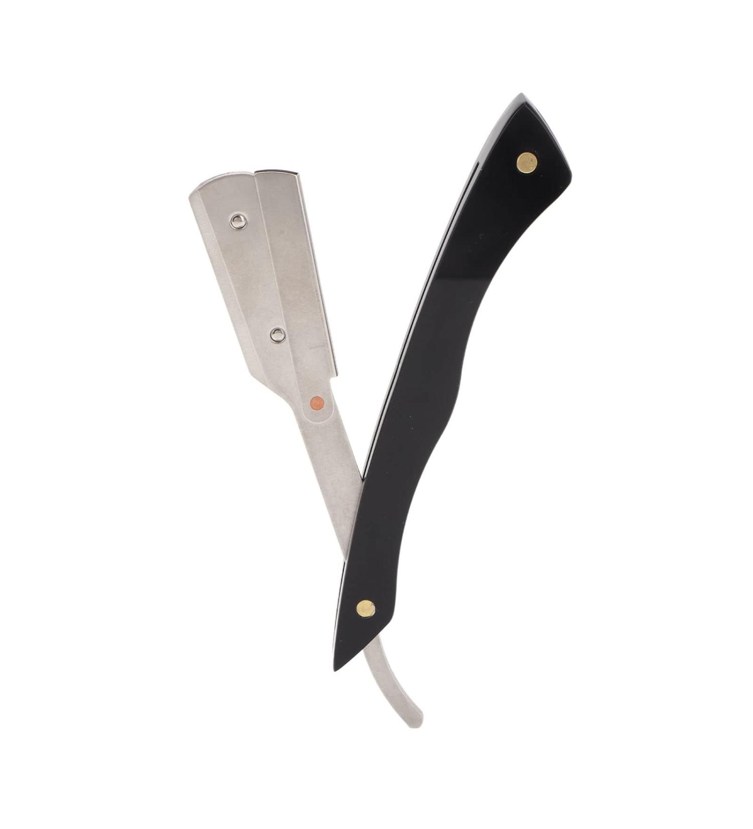 Stainless Steel Beard Blade Holder - Foldable Manual Razor Stand for Men | Durable Hairdresser Cutter Rack - Buy Online on SooperMarket.com