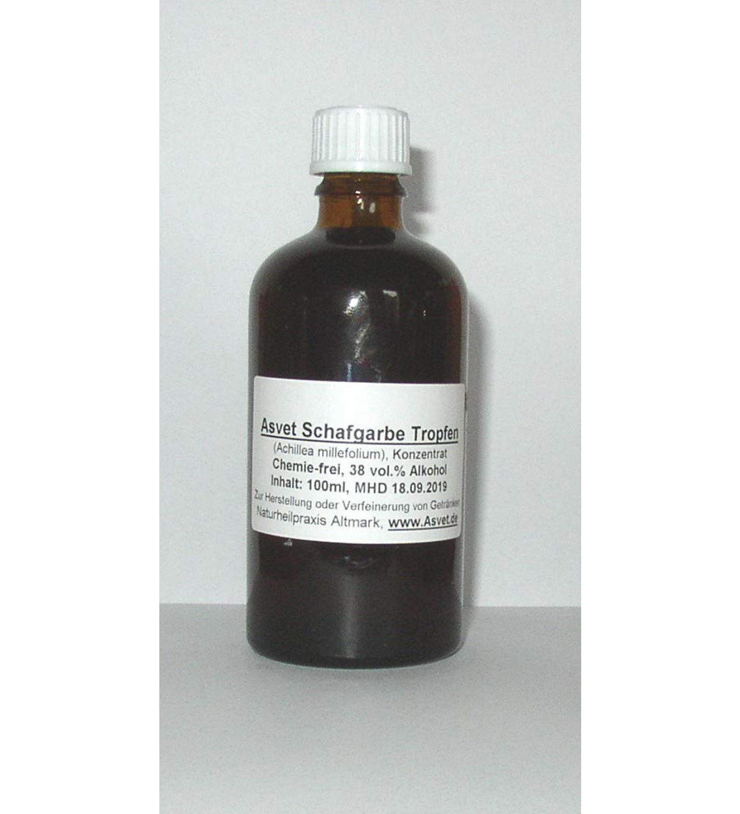 100ml yarrow tincture drops Achillea millefolium extract without chemicals handmade 100% vegan and natural!