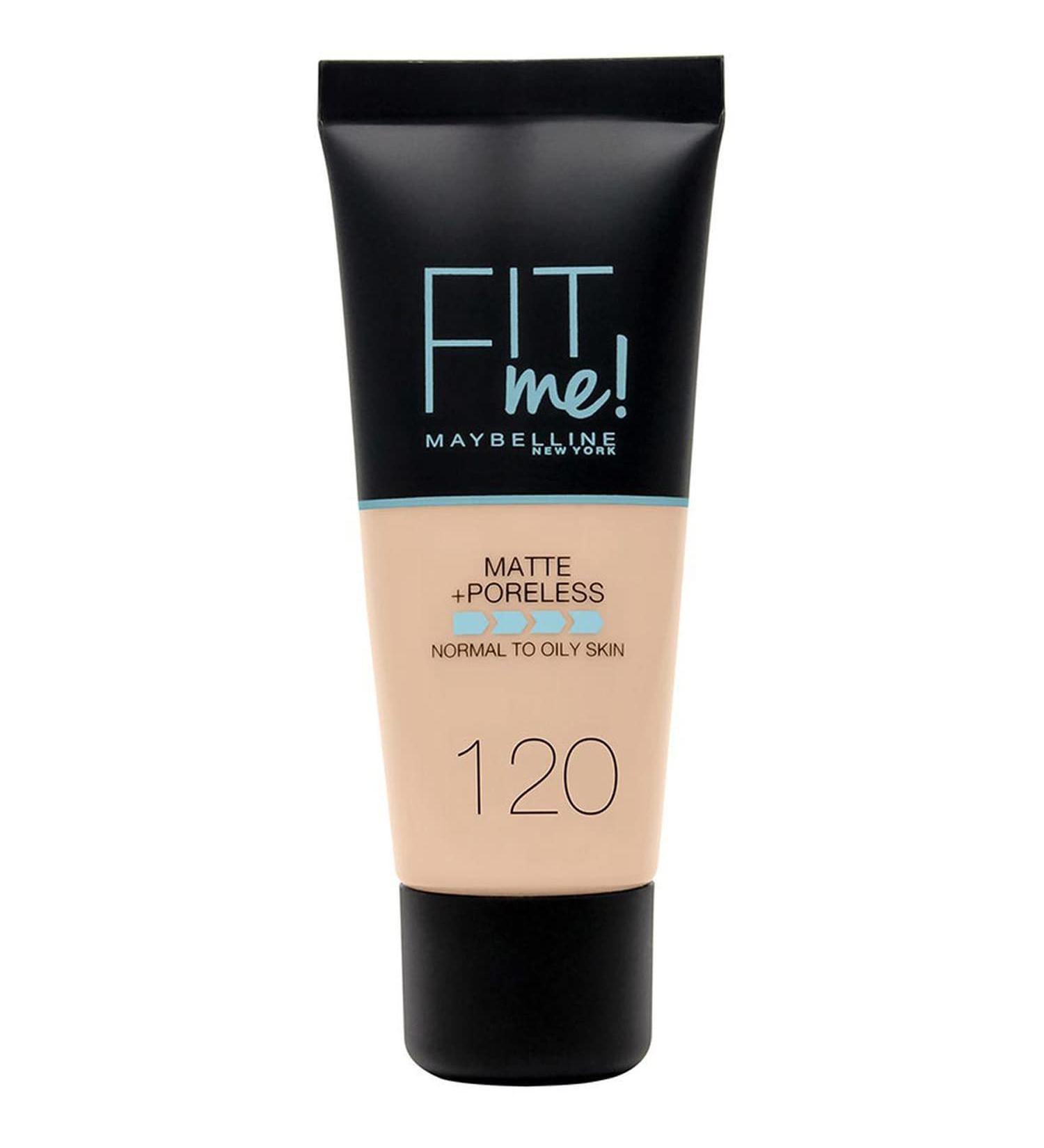 Maybelline Fit Me Mate Y Afinaporos Tono 120 Classic Ivory Base de Maquillaje Calca a tu Tono y Textura Pieles Claras - 30ml 120 30 ml (1 Pack)