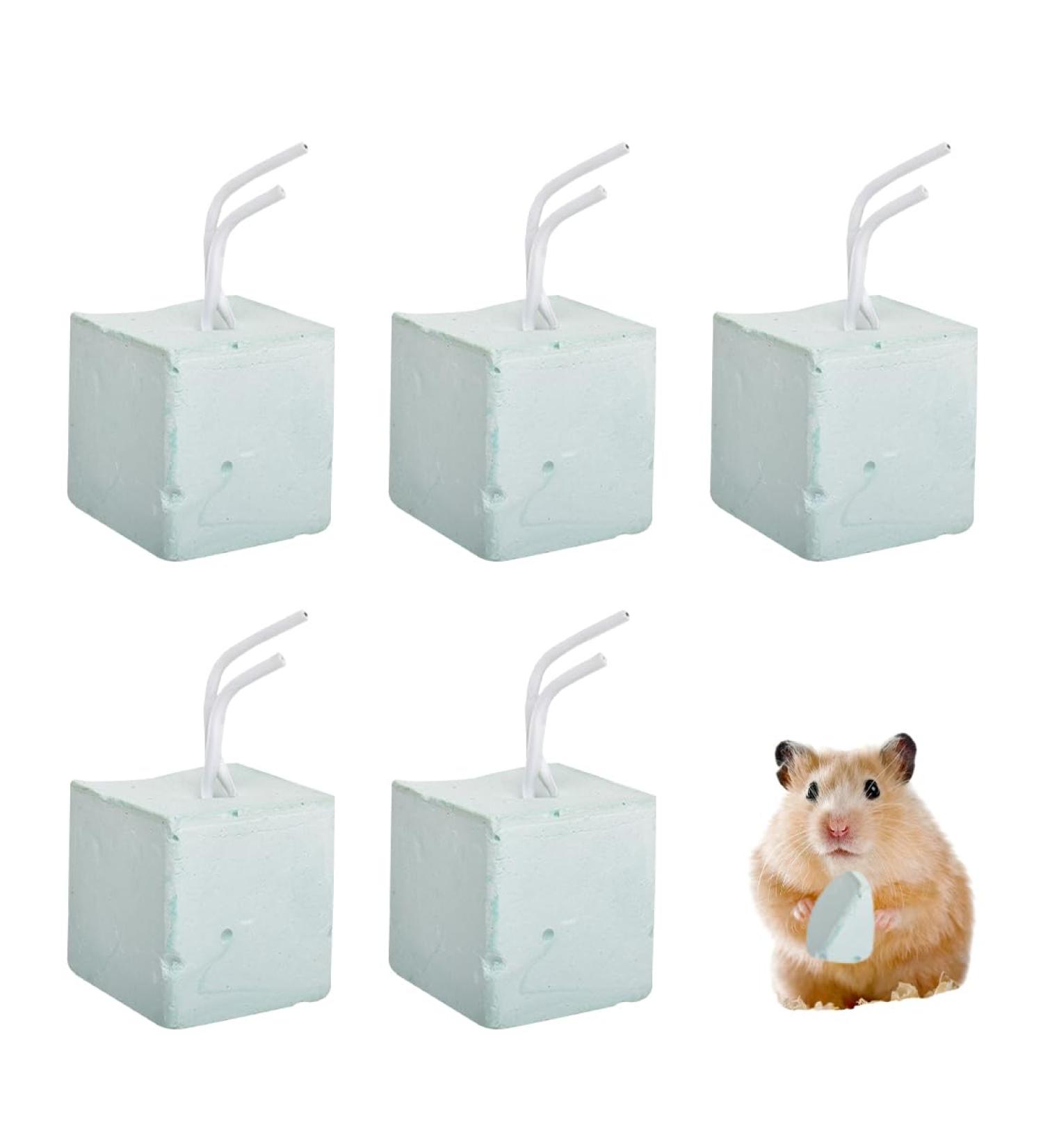 XKSOCT 5-Piece Tooth Grinding Stone Set for Hamsters Rabbits & Small Pets | Volcanic Molar Stone for Healthy Teeth - Buy Online on SooperMarket.com