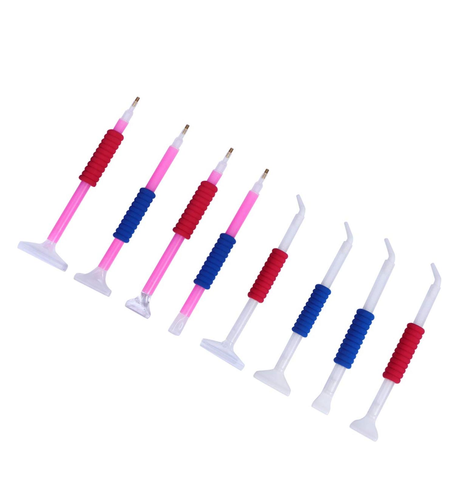 Exceart 8-Piece Curved Diamond Painting Pencil Set - Premium Tools for Diamond Embroidery & Drawing - Buy Online on SooperMarket.com
