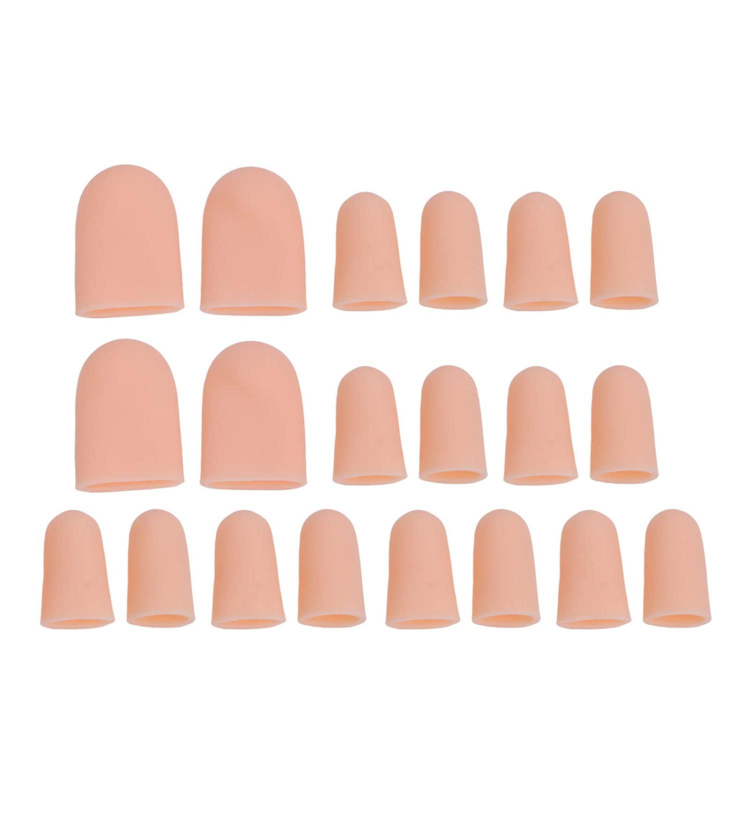 10 Pairs Silicone Toe Cushion Tube: Pain Relief & Protection for Corns, Callus, Blisters, and Toenails Loss - Buy Online on SooperMarket.com