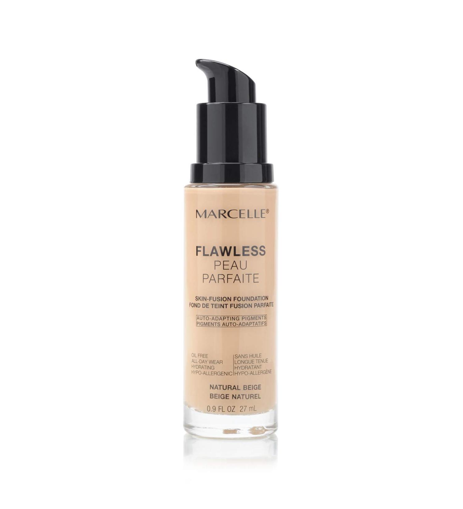 Marcelle Flawless Foundation Natural Beige 0.91 fl oz - Hypoallergenic & Fragrance-Free - Buy Online on SooperMarket.com