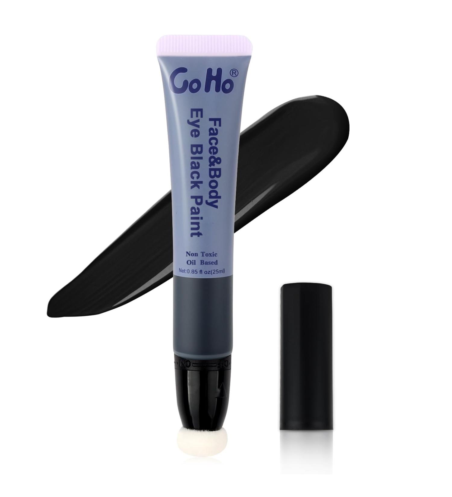 Go Ho Black Face Paint | Easy-to-Use Waterproof Oil-Based Stick for Halloween Cosplay Zombie & Goth Makeup - Buy Online on SooperMarket.com