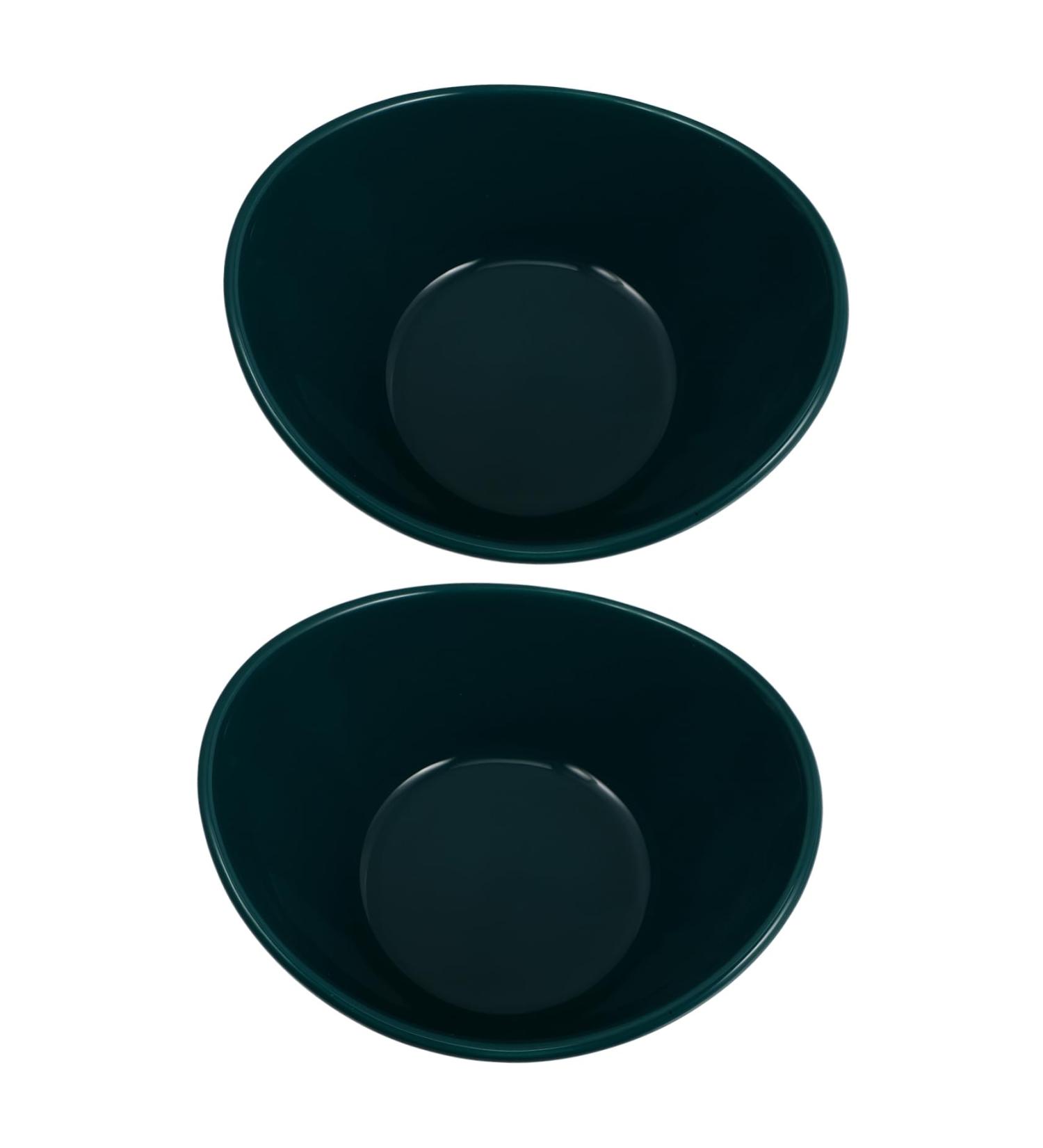 Alipis 2pcs Ingot Bowl Salad Bowl Ramen Bowls Salad Containers Household Tableware Fruit Kitchen Supplies 15.8X12.5CM Green - Buy Online on SooperMarket.com