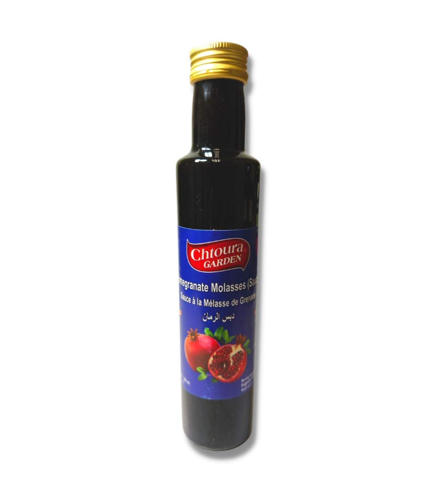 Chtoura Garden Pomegranate Molasses 250ml Glass Bottle - 100% Natural and Authentic Lebanese Popular Ingredient for Middle Eastern Cuisine Product | Made in Lebanon - Buy Online on SooperMarket.com