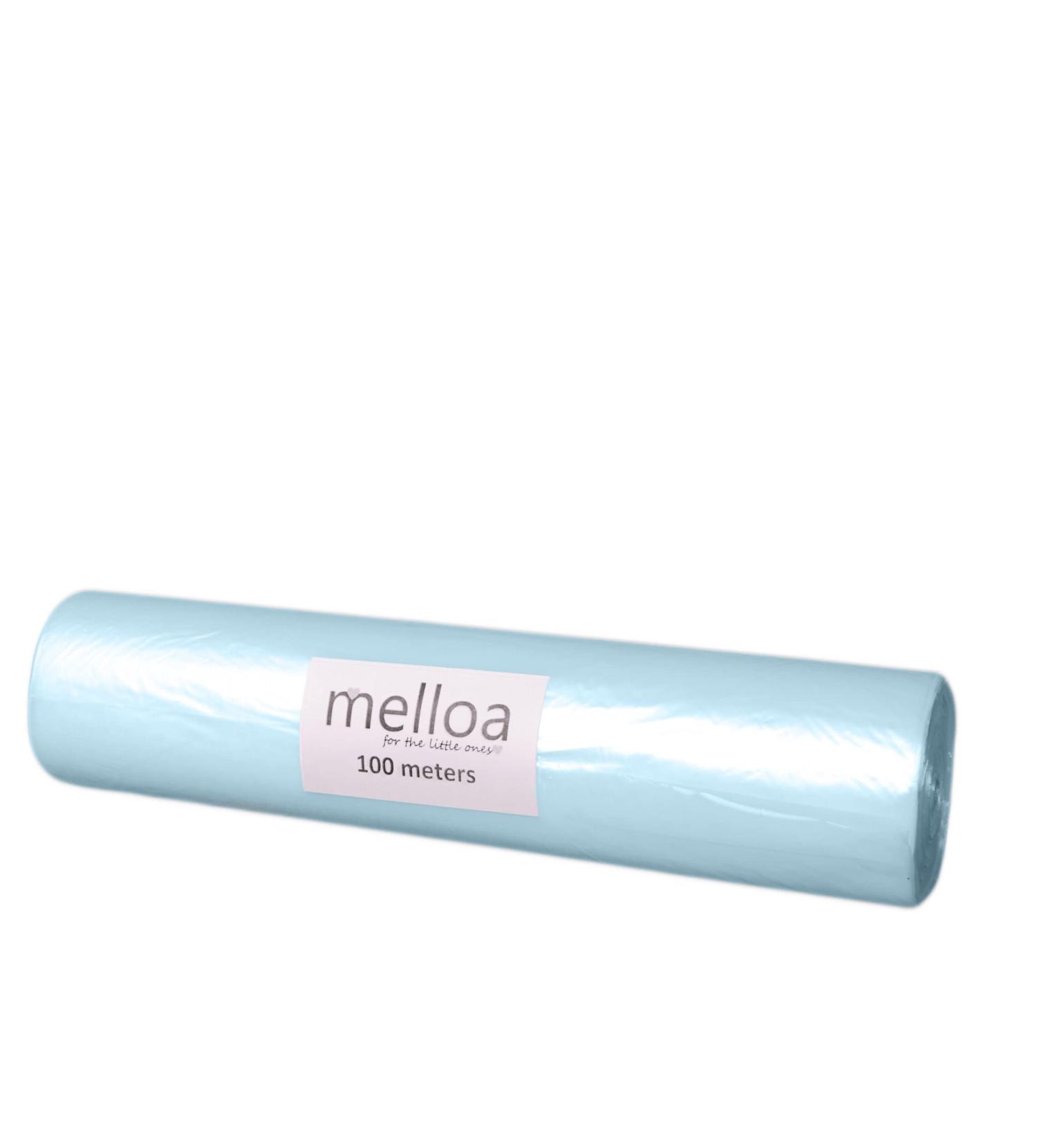 Melloa Refill Film for Diaper Pail - Compatible with Tommee Tippee Sangenic Tec Simplee Twist & Click - Blue 100m 10 Pieces (1 Pack) - Eco-Friendly & Easy Disposal - Buy Online on SooperMarket.com