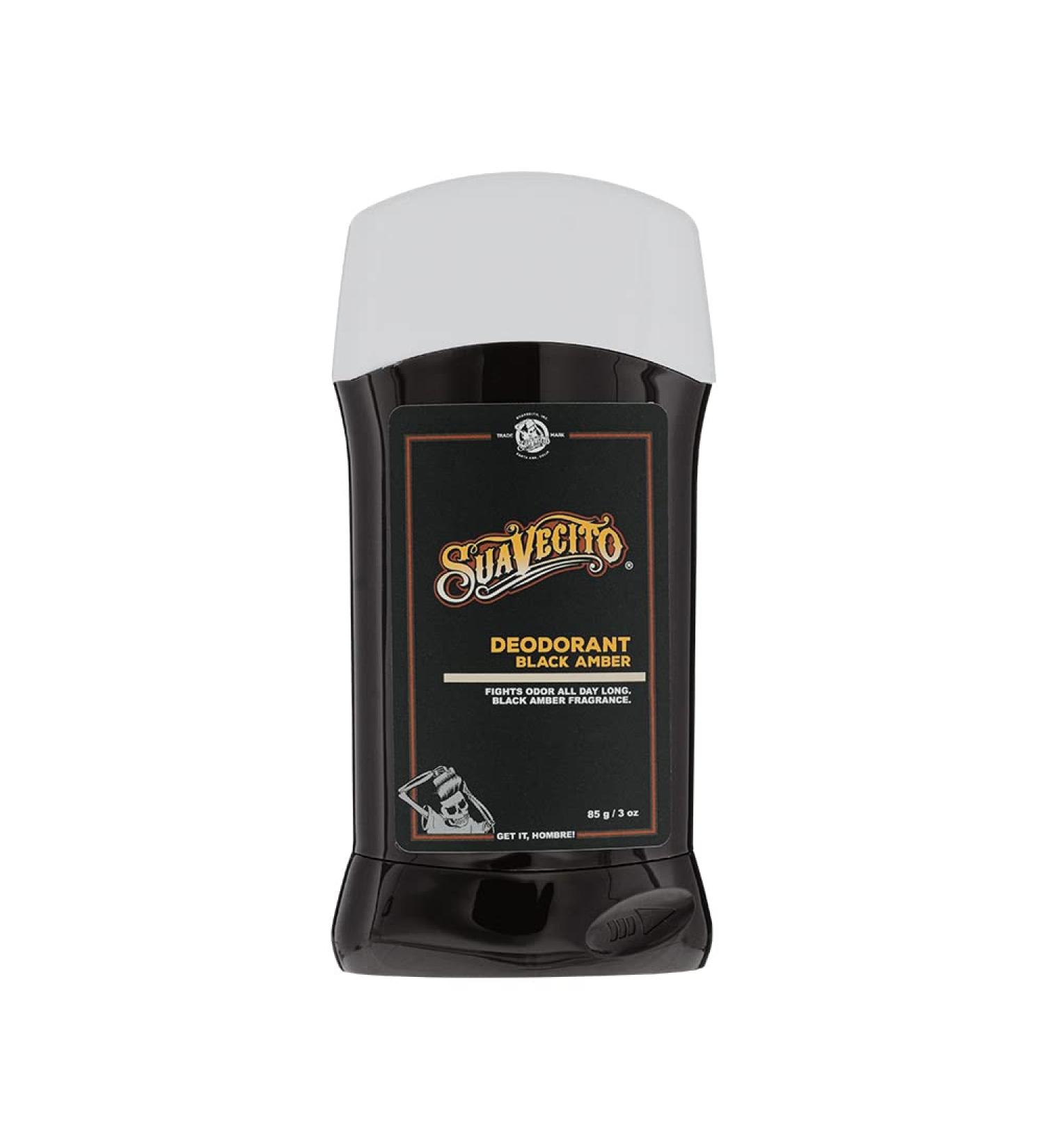 Suavecito Stick Deodorant Underarms Men's Grooming Aluminum Free Combats Odor All Day Long Black Amber 3 Ounce (Pack of 1) - Buy Online on SooperMarket.com