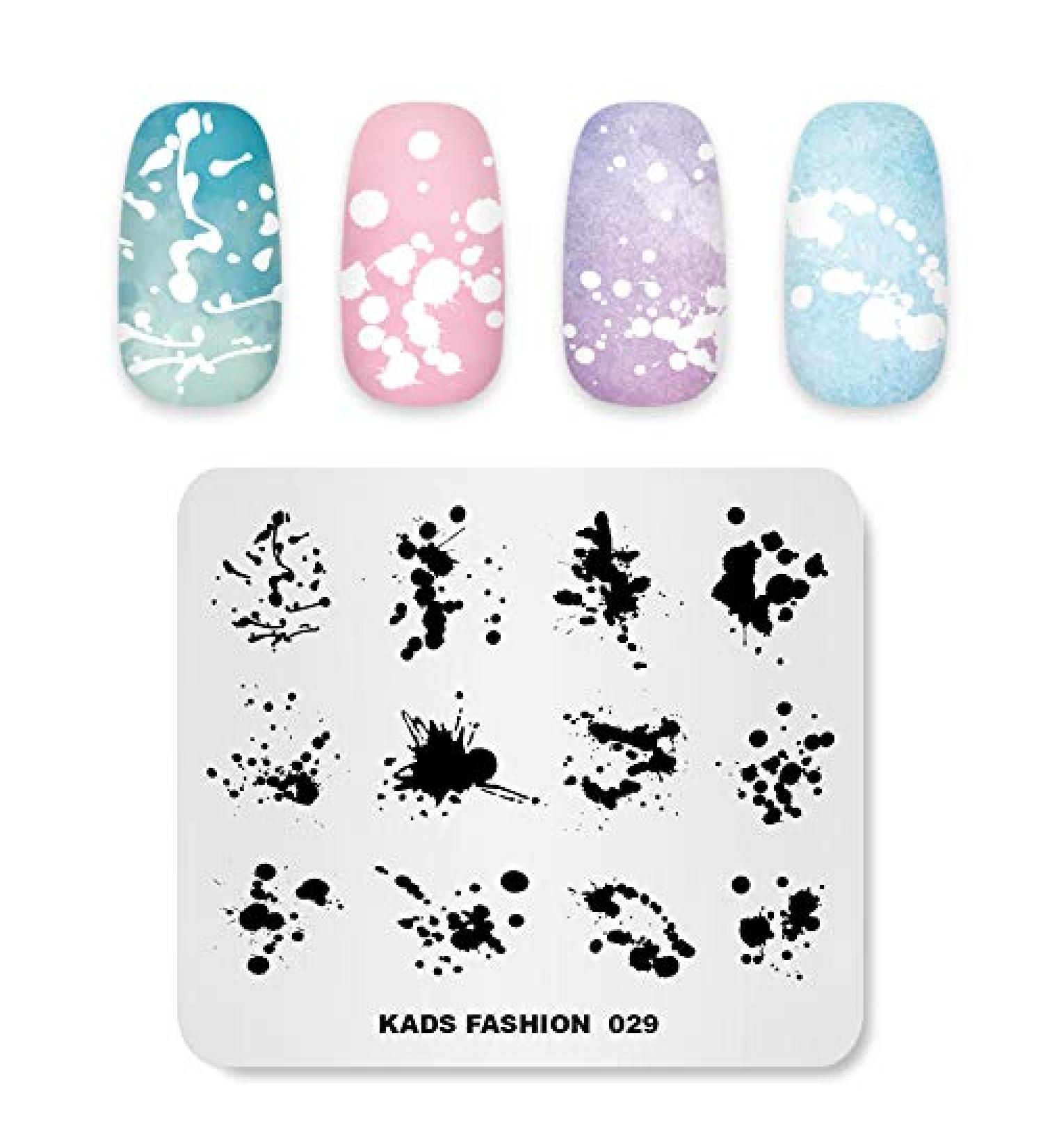 Alexnailart Nail Stamping Plate Nail Art Stamp Template DIY Image Template Manicure Stamping Plate Stencil Tools (FA029) - Buy Online on SooperMarket.com