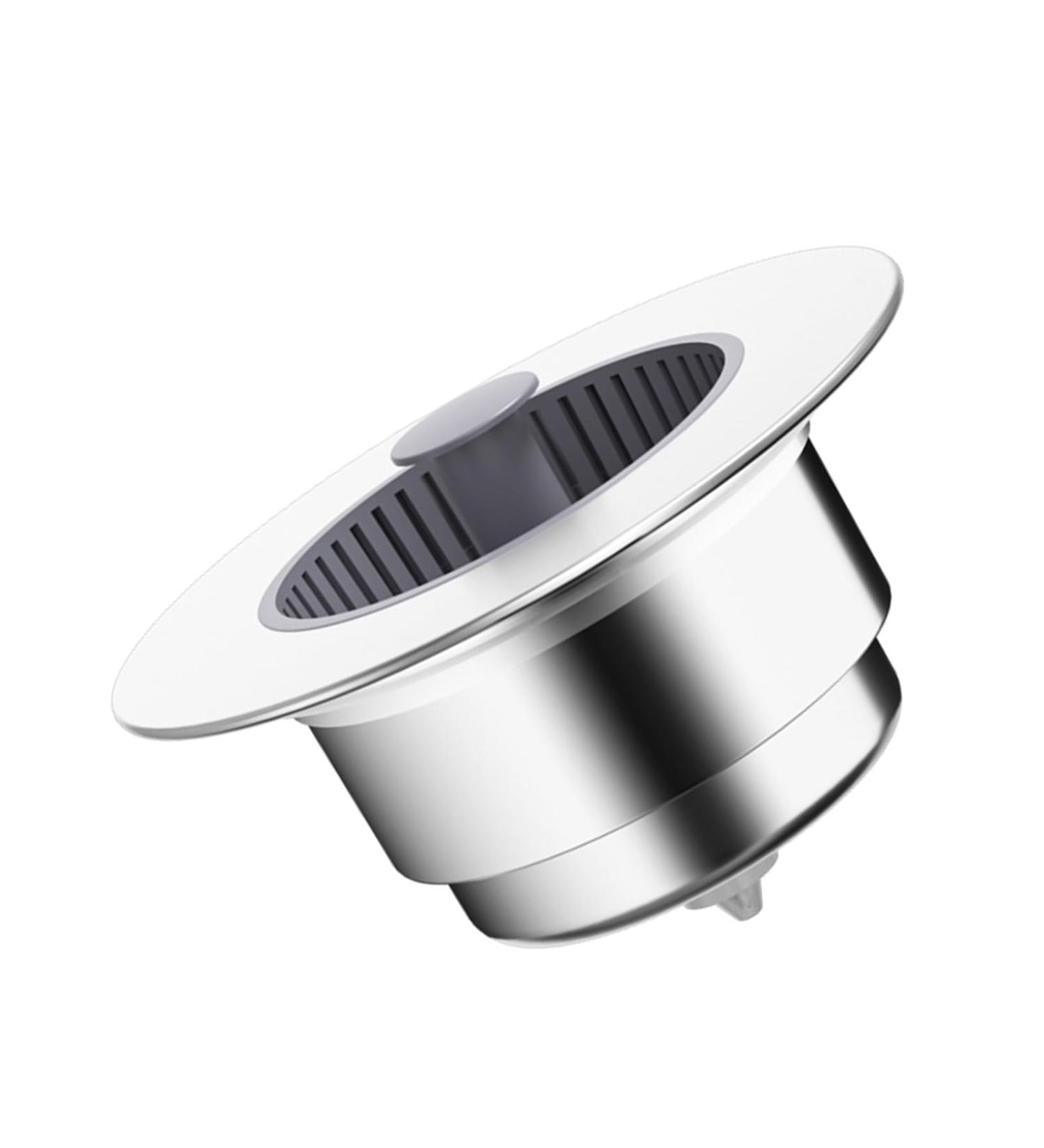 Upgraded Sink Filter Bathroom Shower Hair Filter Catch Drain Cover Kitchen Sink Plug Strainer Hole Easy Waste Disposal Sink Strainer with Handle - Buy Online on SooperMarket.com