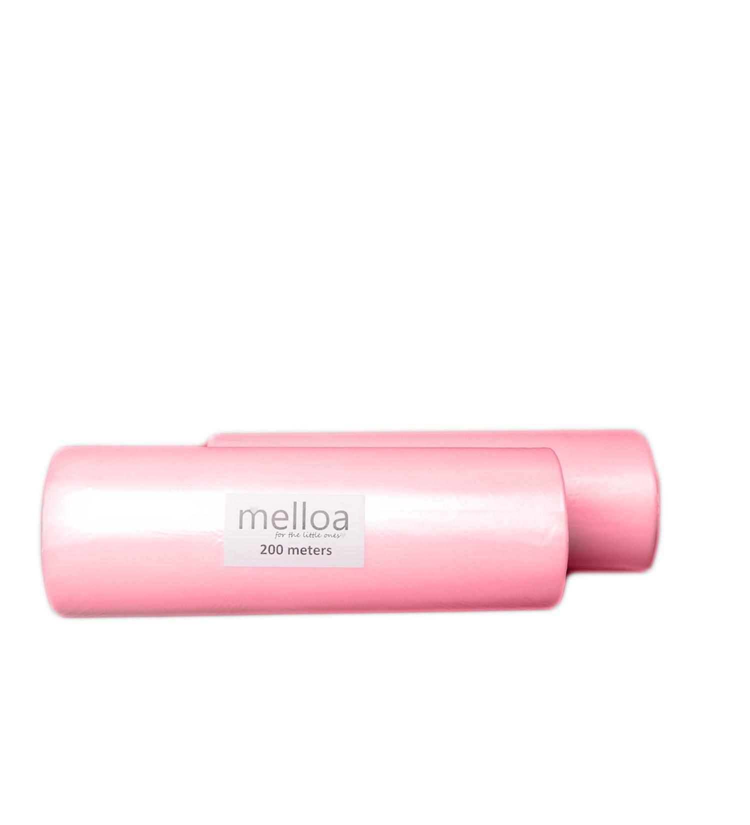 Melloa Refill Film for Diaper Pail | Compatible with Tommee Tippee Sangenic Tec Simplee Twist & Click | 20 Pieces (2 Pack) - No Paper Tube - Pink - Buy Online on SooperMarket.com